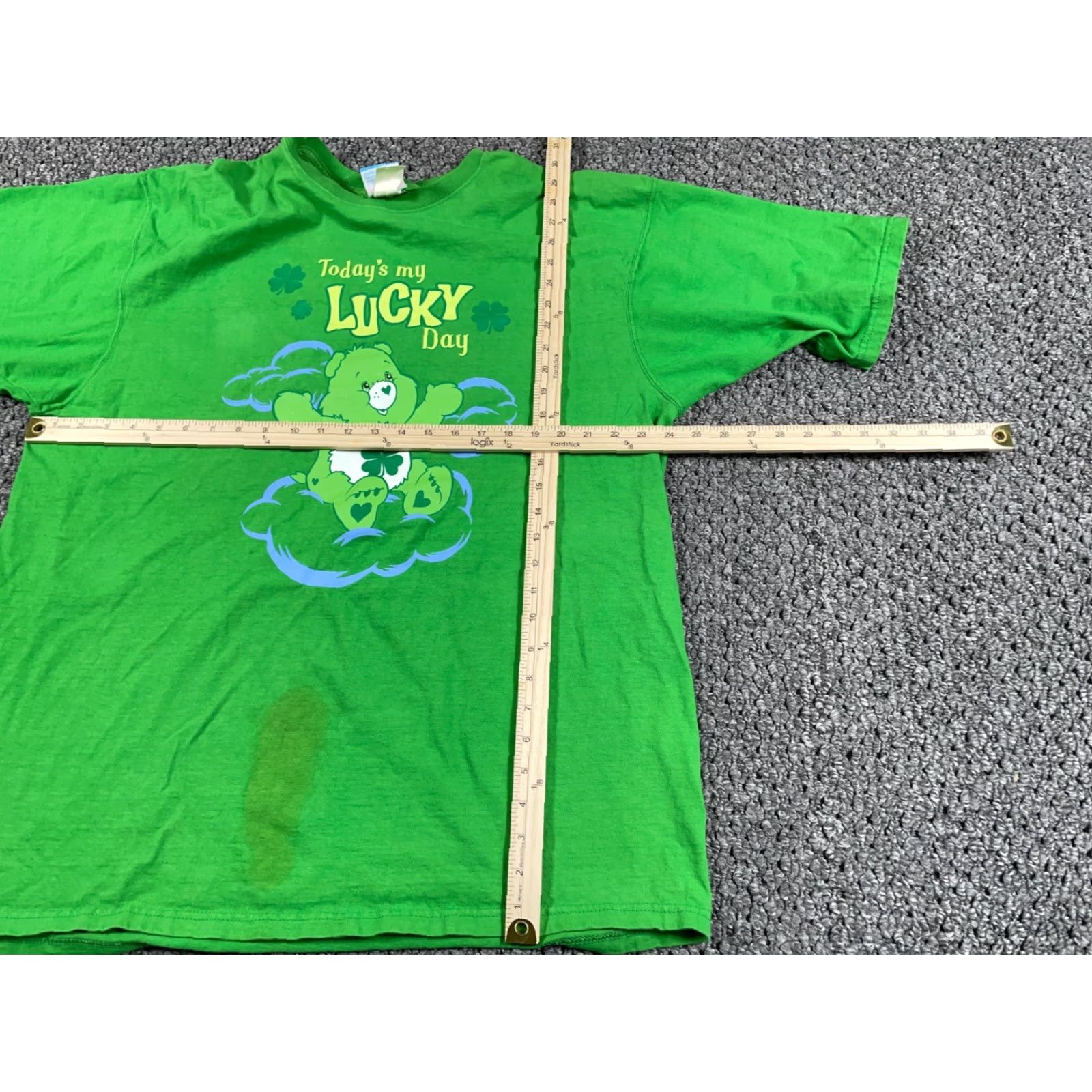 Vintage VINTAGE Care Bears T-Shirt Women's 1X Green Oversized Y2K 2004 Lucky Bear 90s Cartoon Womens Size XL / US 12-14 / IT 48-50 - 7 Thumbnail