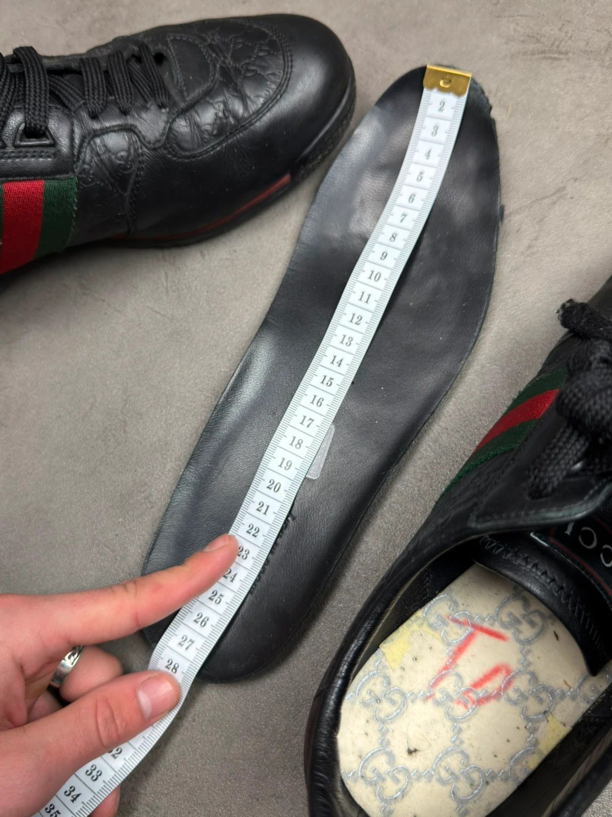 Gucci Gucci low leather sneakers monogram vintage Size US 9 / EU 42 - 13 Thumbnail
