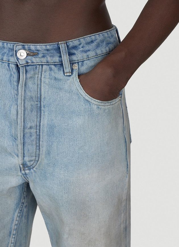 Balenciaga o1in1g0924 O Leg Pants in Blue Size US 34 / EU 50 - 4 Thumbnail