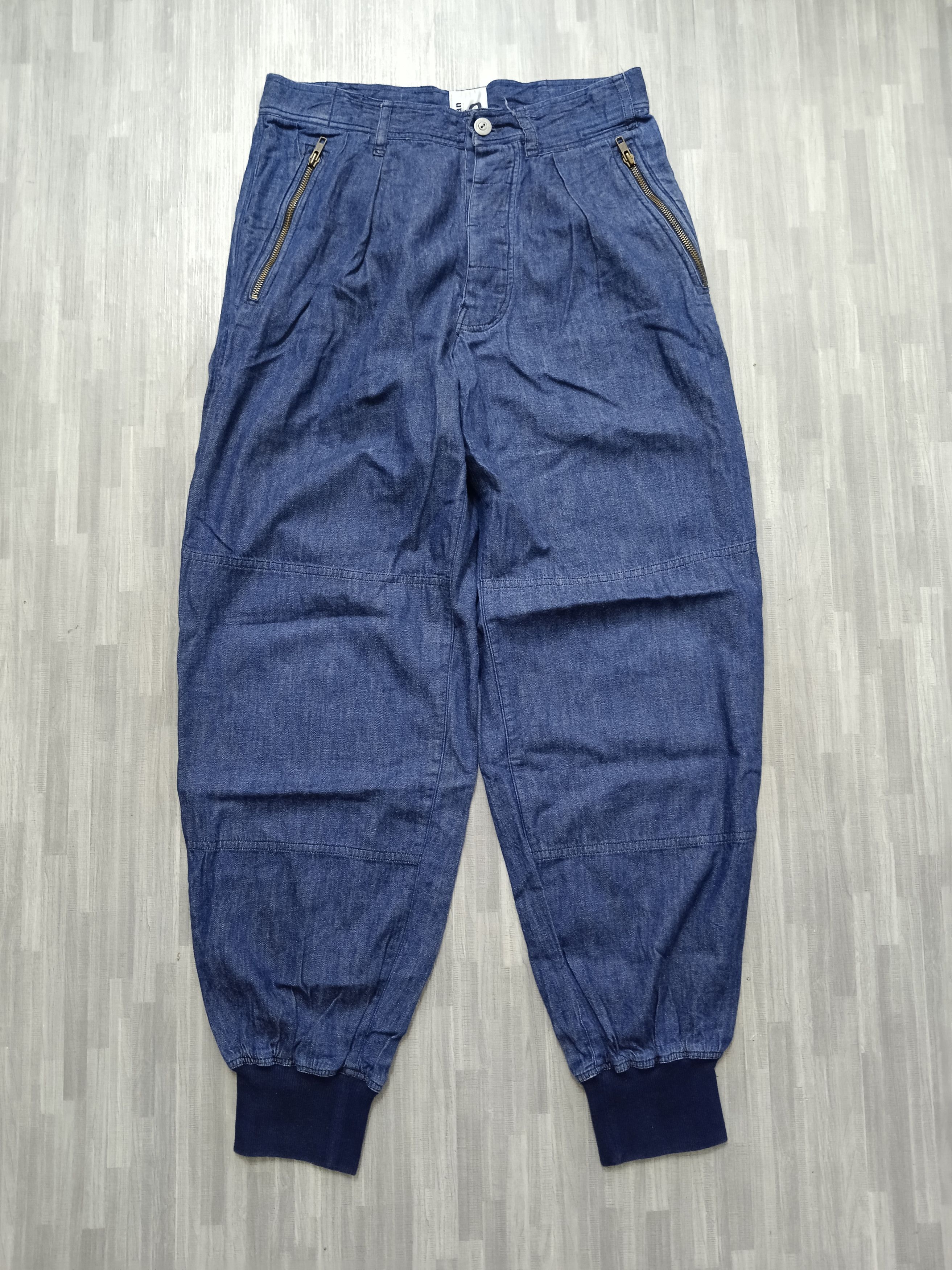 Issey Miyake Issey Miyake Plantation Indigo Tapered Cocoon Trousers Size US 31 - 2 Thumbnail