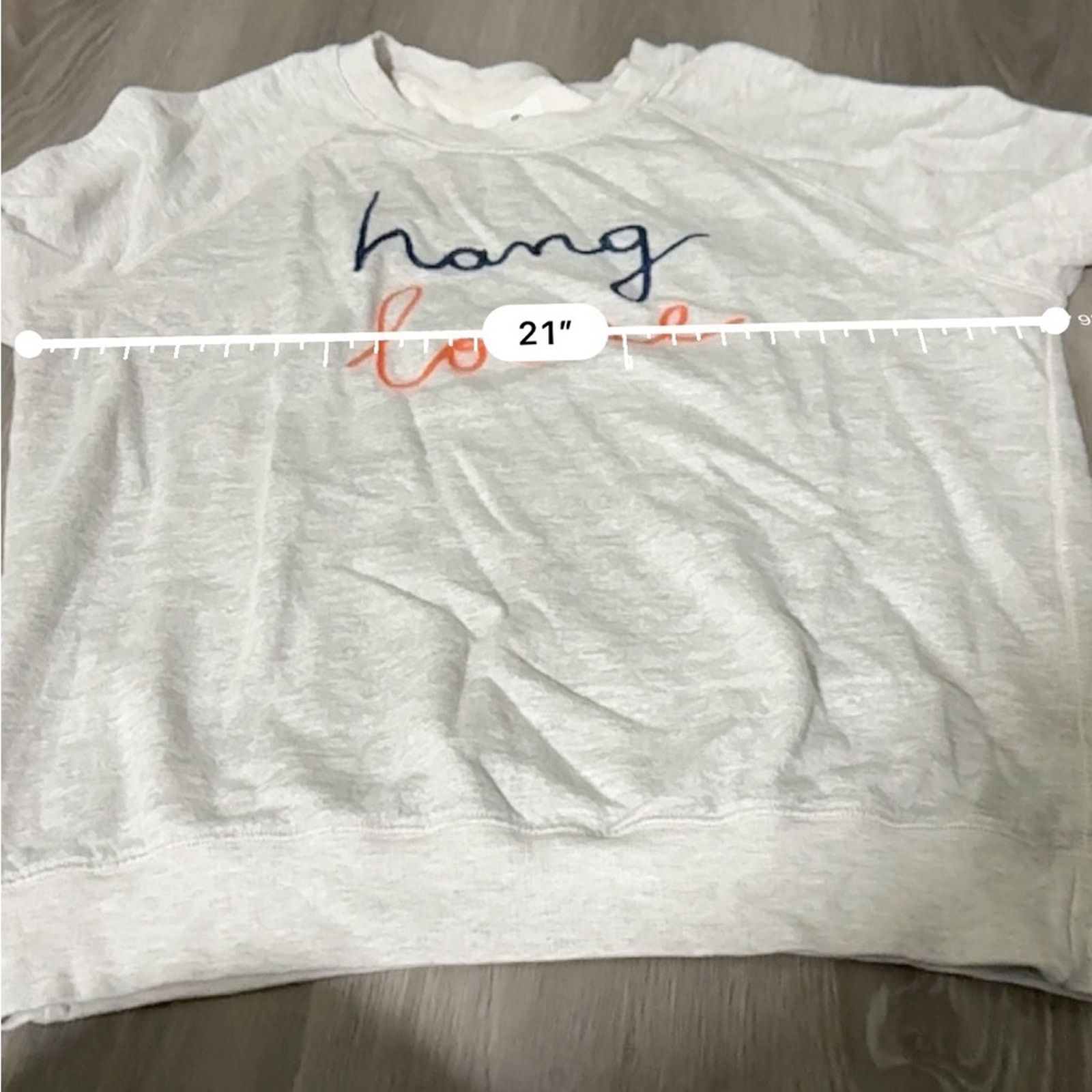 Sundry Sundry Gray Hang Loose Long Sleeve Crewneck Sweater Sz 1 (S) Size S / US 4 / IT 40 - 8 Thumbnail