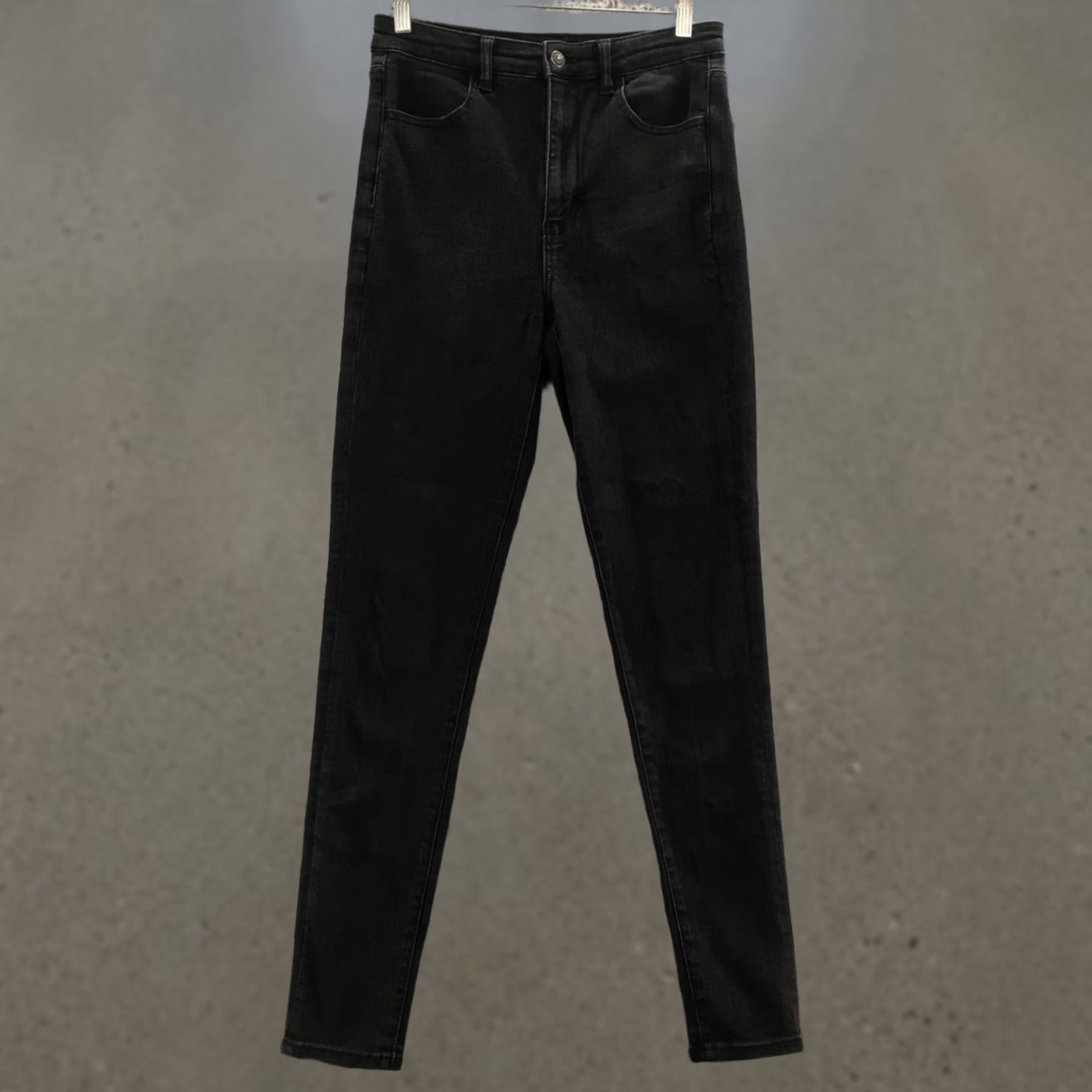 American Eagle Outfitters American Eagle Highest Rise Jegging Jeans Womens 8L Black Denim Size 30" / US 8 / IT 44 - 1 Thumbnail