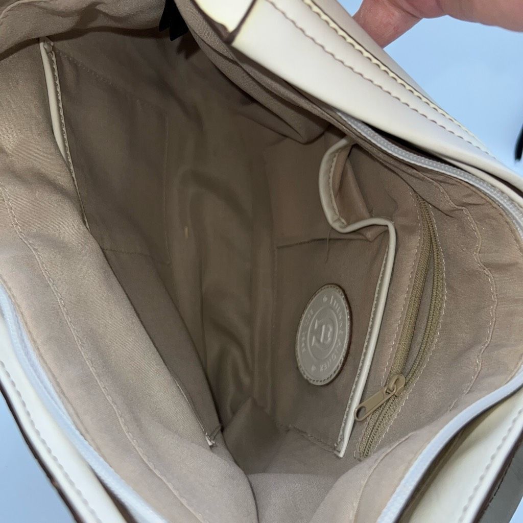 Etienne Aigner Etienne Aigner Vintage Linen and Leather Shoulder Bag Size ONE SIZE - 10 Thumbnail