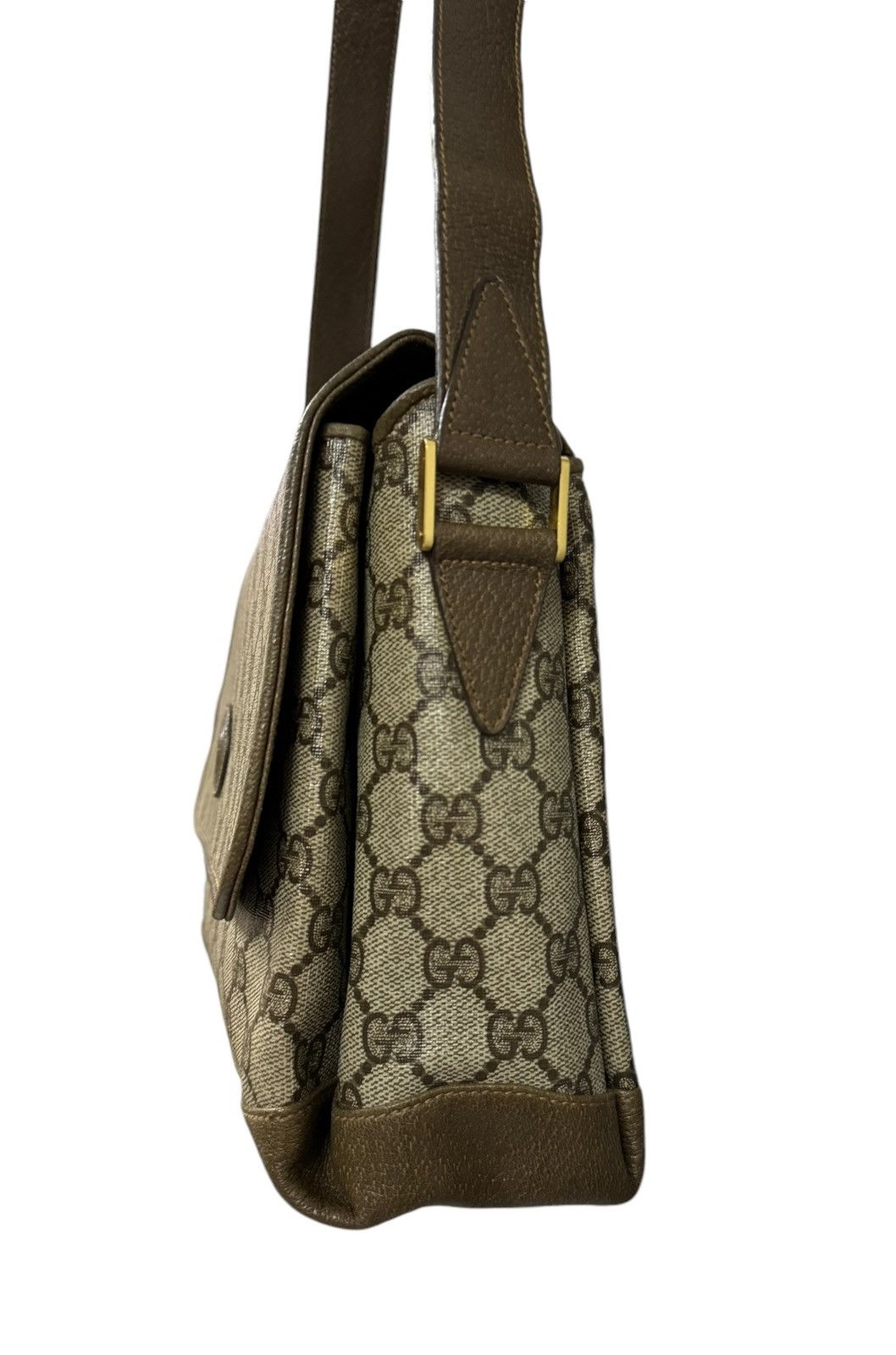 Gucci Vtg🔥Gucci Monogram GG Supreme Sling Bag Made In Italy Size ONE SIZE - 9 Thumbnail