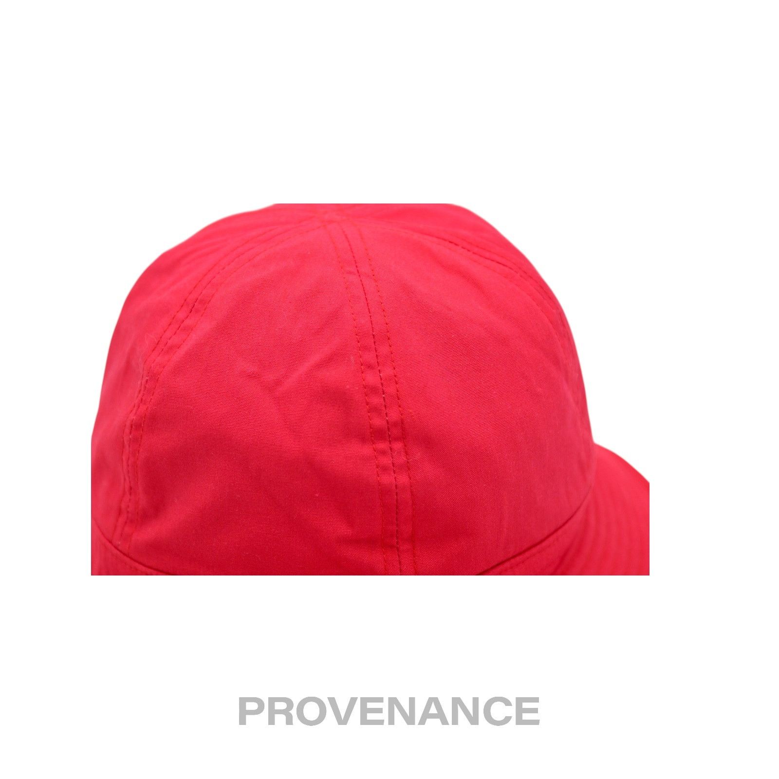 Balenciaga 🔴 Balenciaga BB Logo Embroidered Bucket Hat - Red M Size ONE SIZE - 6 Thumbnail