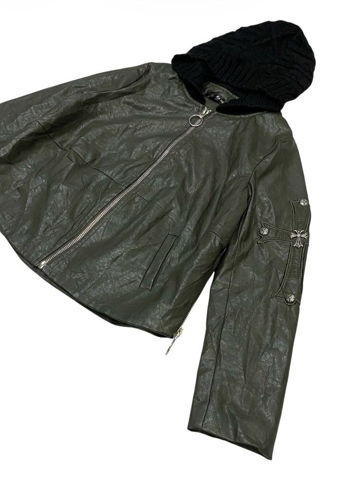 Japanese Brand Bobby Mall Mix Leather Jacket Size L / US 10 / IT 46 - 23 Thumbnail