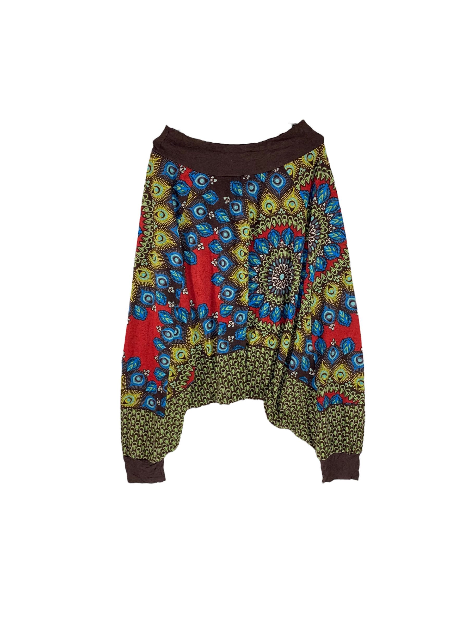 Japanese Brand Vintage Raifu floral allover print harem pant Size US 32 / EU 48 - 1 Thumbnail