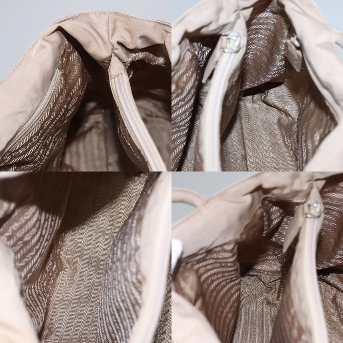 Prada PRADA Hand Bag Nylon Beige Size ONE SIZE - 12 Thumbnail