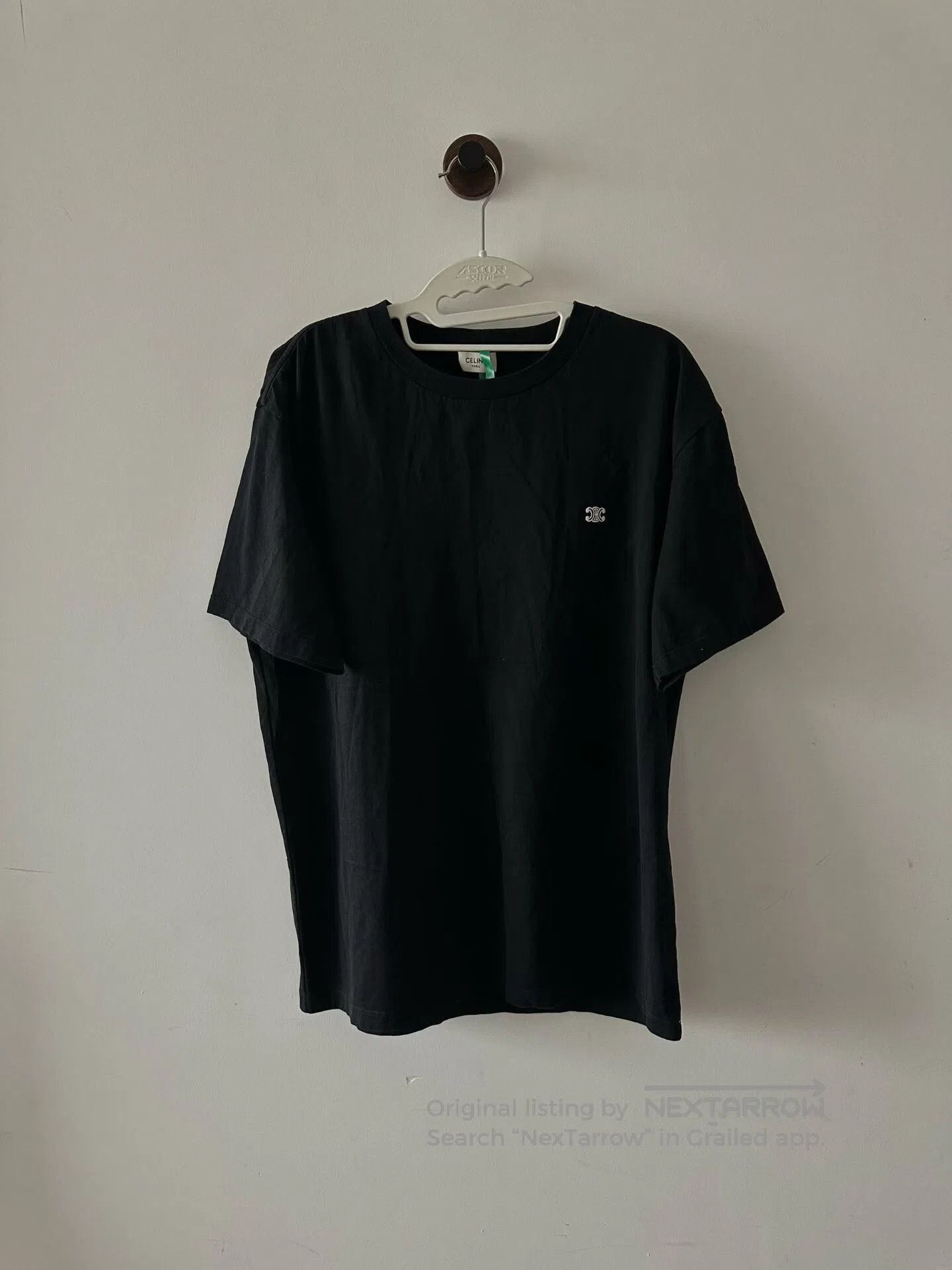 Celine Arc de Triomphe Embroidered Logo Short.