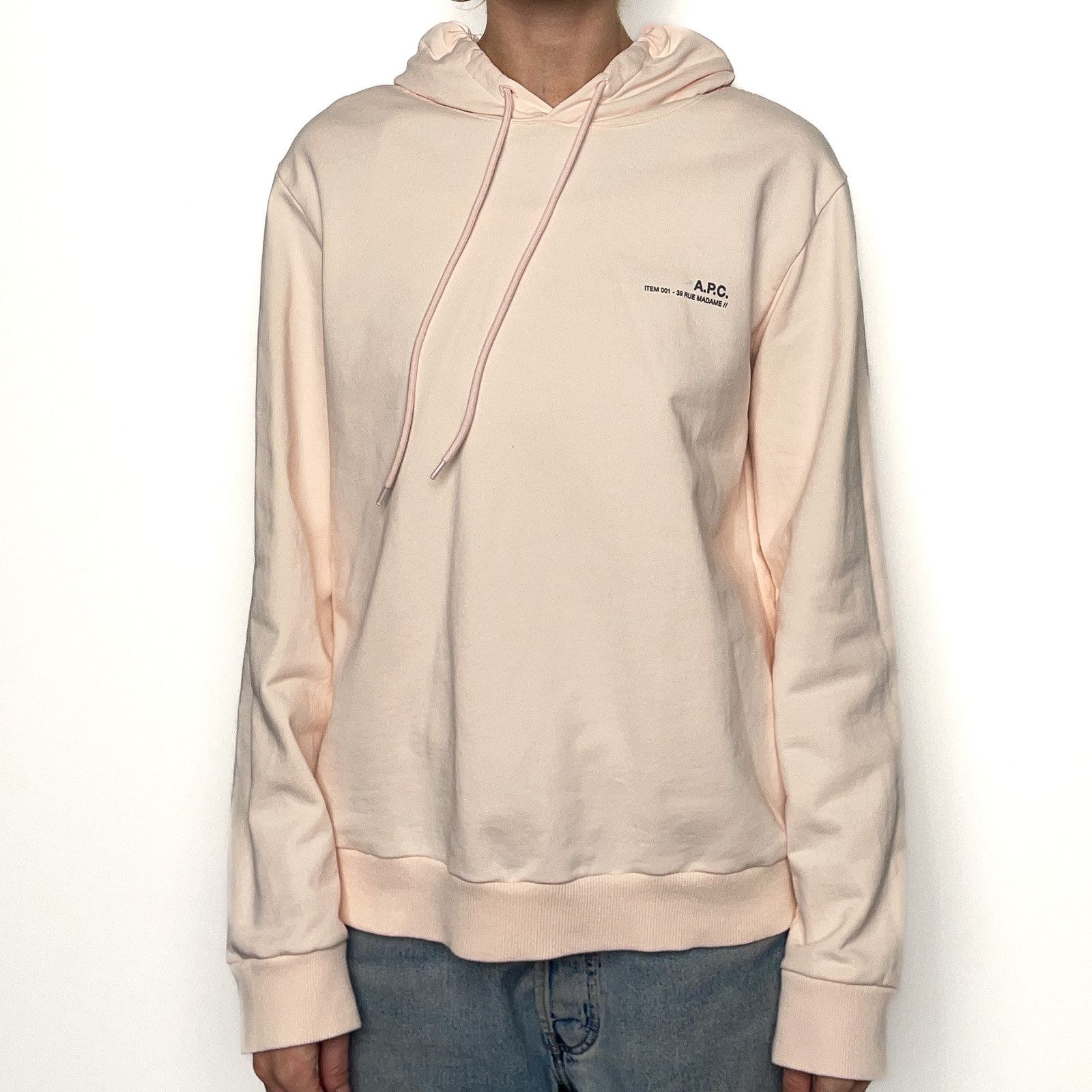 A.P.C. Pink Hoodie Size L / US 10 / IT 46 - 2 Thumbnail