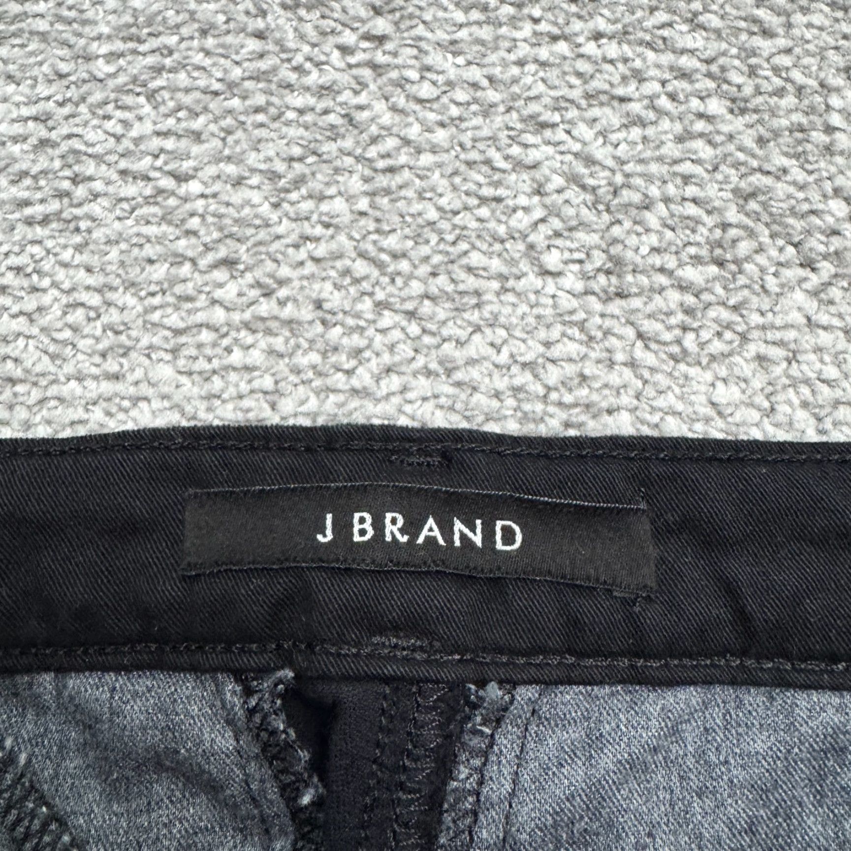 J Brand J Brand Katharine Velvet Tuxedo Striped Trouser Pants Womens 27 Black Mid Rise Size 27" / US 4 / IT 40 - 7 Thumbnail