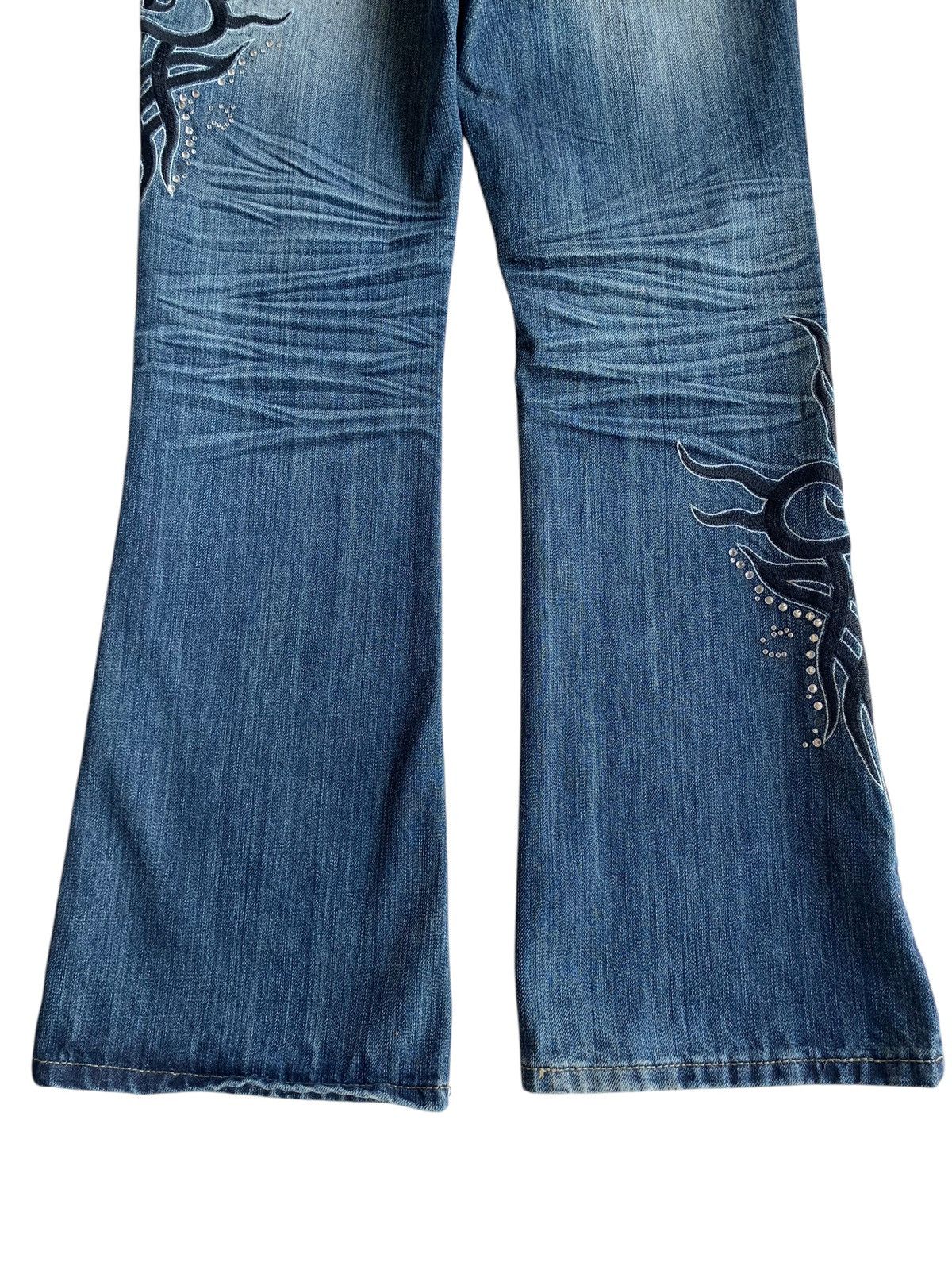 Black Crown Flared Rusty Mudmax Punk Style Denim