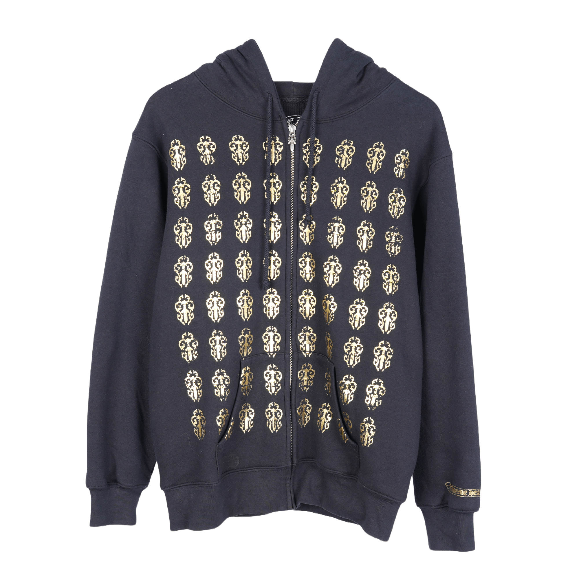Chrome Hearts Vintage 90s Chrome Hearts Floral Horseshoe Zip-Up