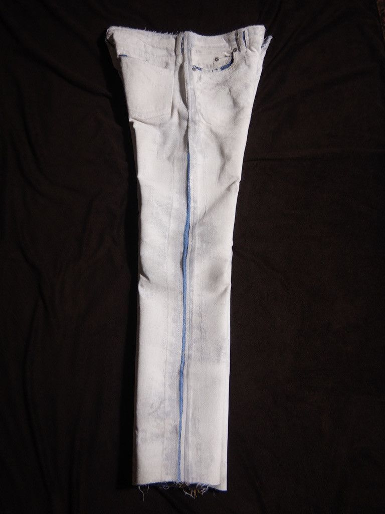 Maison Margiela 2016 Cracked Paint Jeans Size US 28 / EU 44 - 6 Thumbnail
