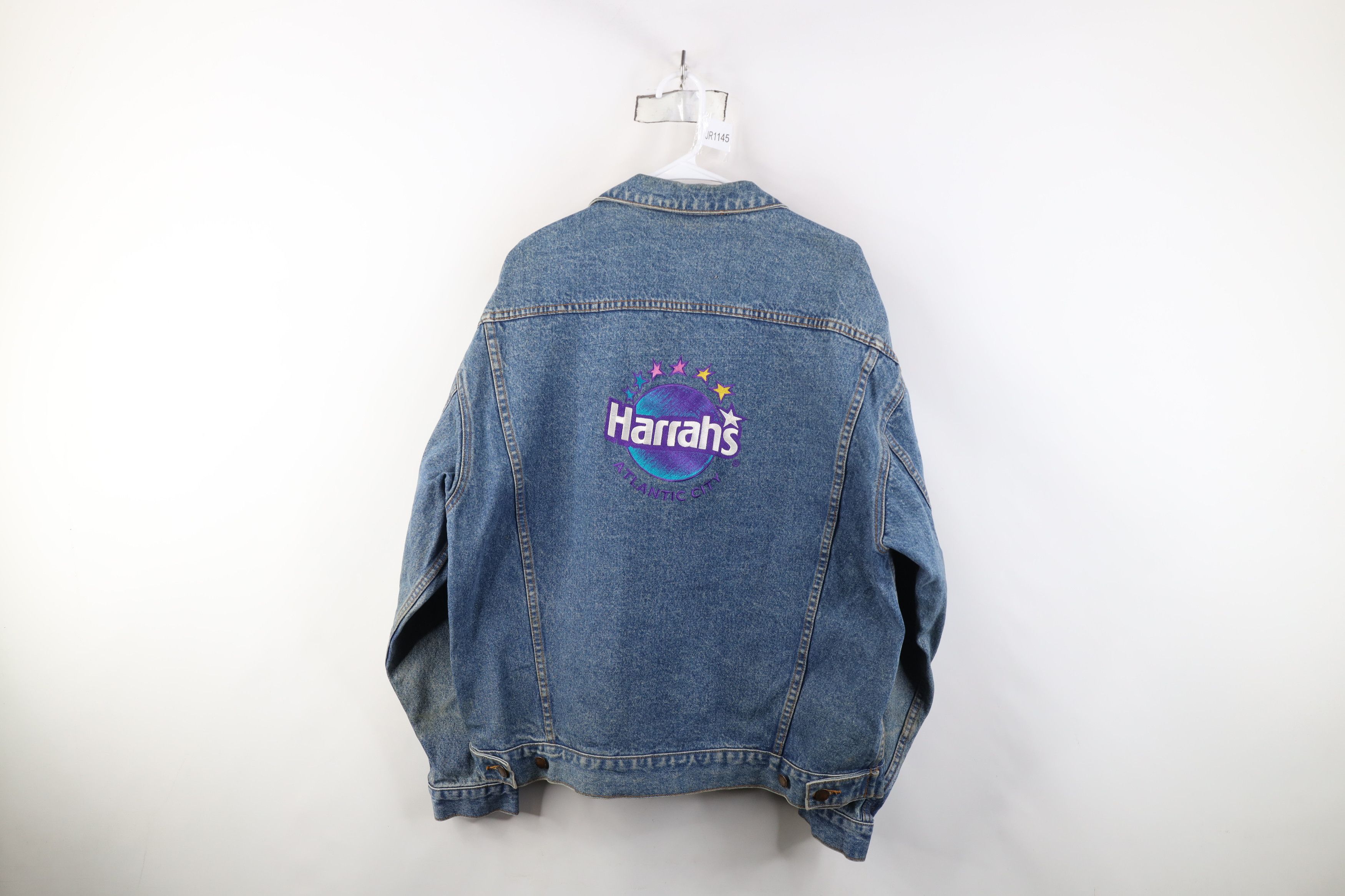 Vintage Vintage 90s Streetwear Harrahs Atlantic City Trucker Jacket Size US L / EU 52-54 / 3 - 1 Thumbnail