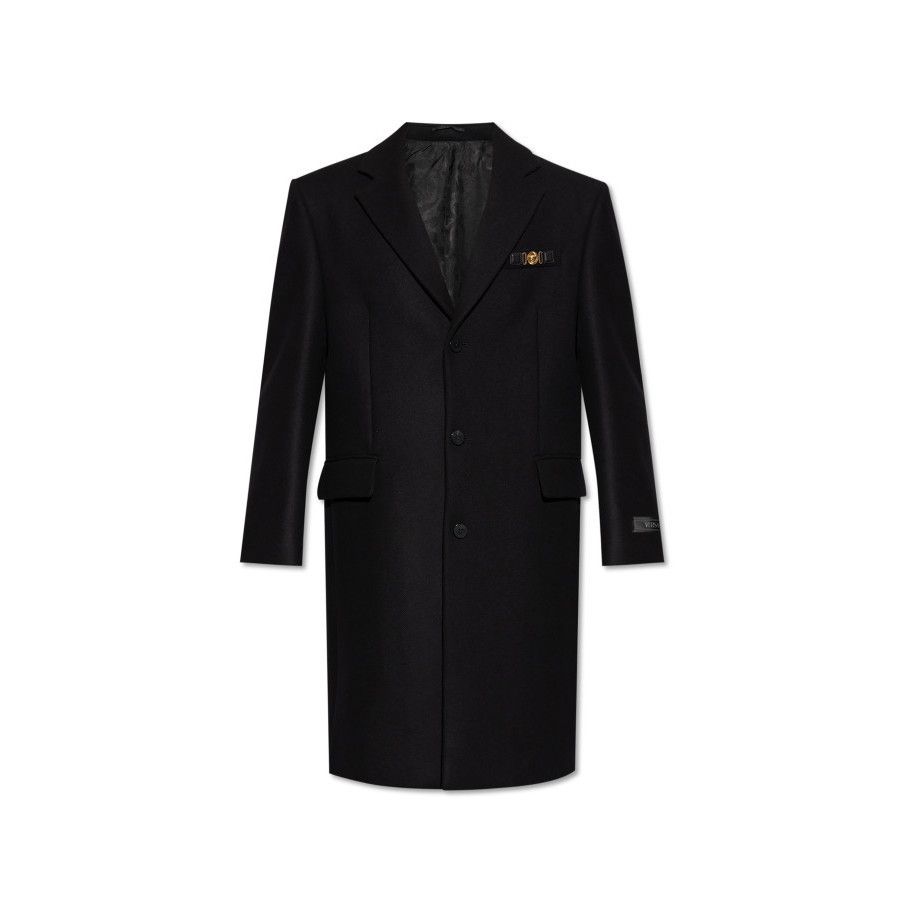 Versace VERSACE Black Wool Coat New And Authentic (Men's size:M;) Size US M / EU 48-50 / 2 - 1 Preview