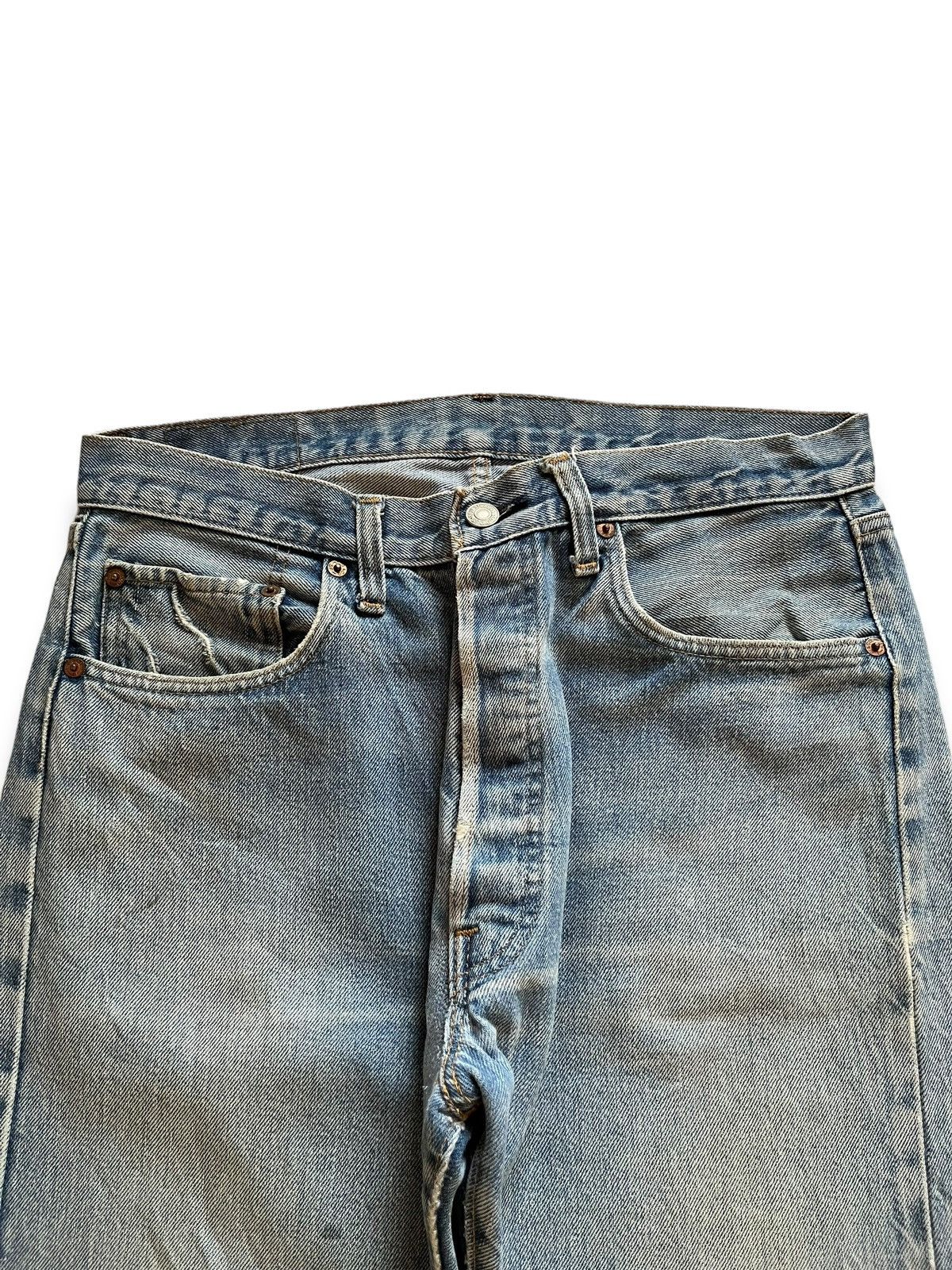 Levi's Vintage 70s Levis 501 Selvedge Bartacks Loose Jeans Button 6 Size US 31 - 7 Thumbnail