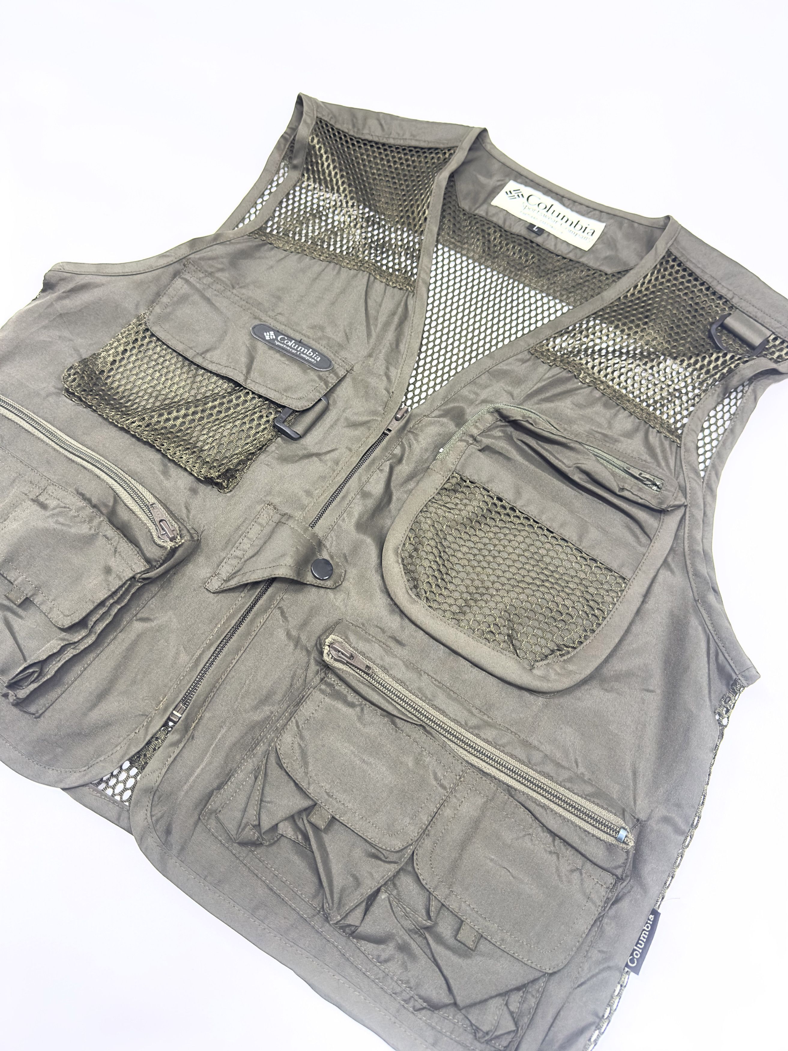 Columbia Columbia Multi-Pocket Vintage Fishing Mesh Vest Size US L / EU 52-54 / 3 - 2 Thumbnail