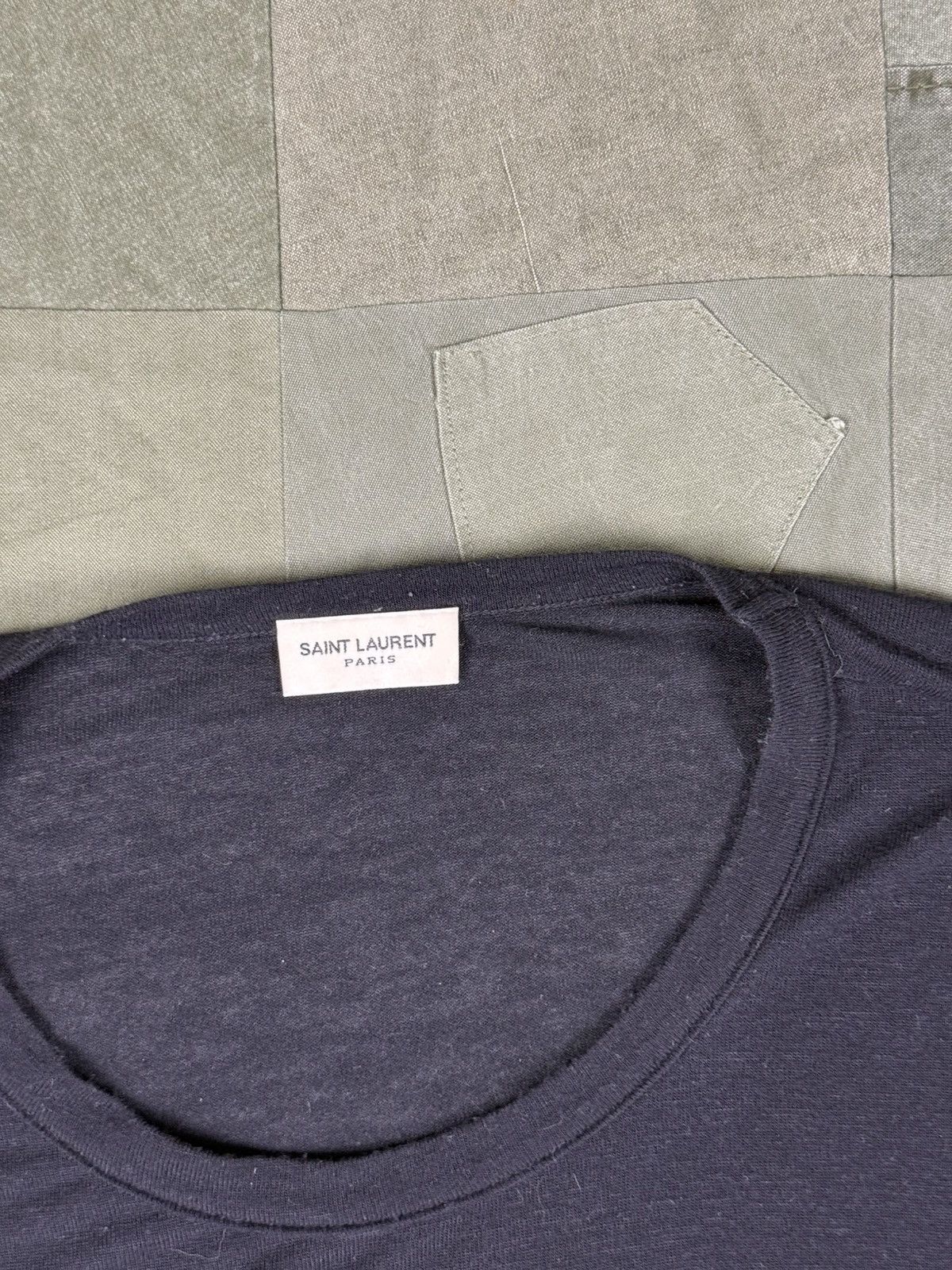 Saint Laurent Paris Viscose Tee Size US XL / EU 56 / 4 - 2 Thumbnail