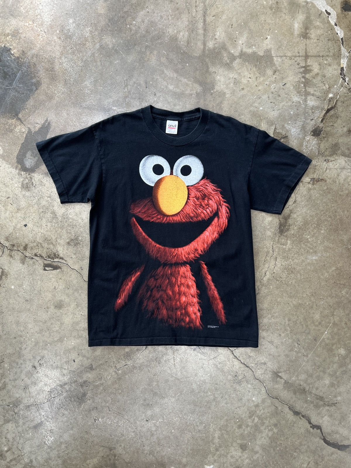 Vintage Vintage 90s Elmo Sesame Street Shadow Blackout Tee Large Size US L / EU 52-54 / 3 - 2 Thumbnail