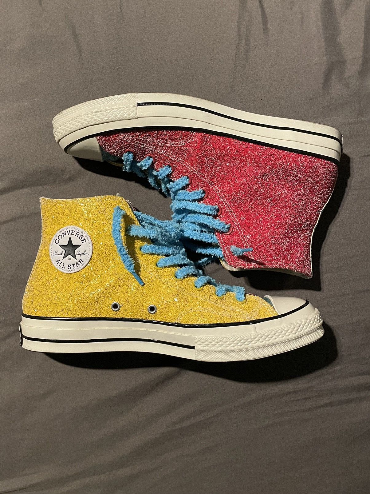 image of J.w Anderson X Converse Chuck Taylor Glitter Shoes, Men's (Size 10)