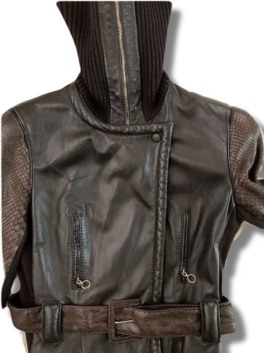 Givenchy FW2003 Givenchy Runway Phyton Leather Jacket Size S / US 4 / IT 40 - 5 Thumbnail