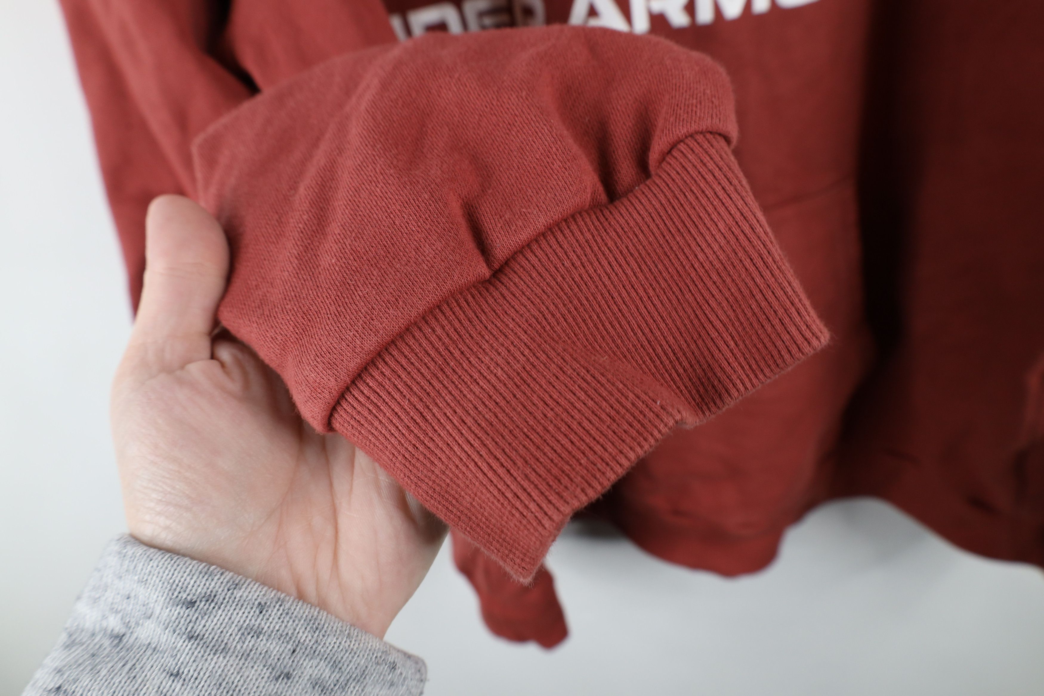 Under Armour × Vintage Under Armour Spell Big Logo ColdGear Hoodie Sweatshirt Red Size US XXL / EU 58 / 5 - 8 Thumbnail
