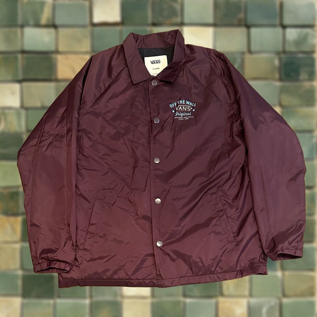 Vans VANS Windbreaker Jacket XL Red Snap Modern Casual Men Size US XL / EU 56 / 4 - 1 Thumbnail
