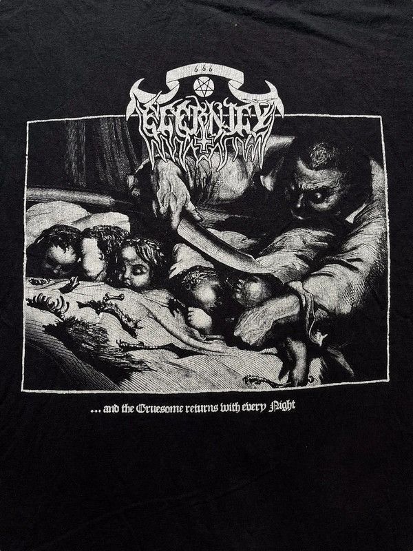 Fruit Of The Loom Eternity x Fruit of the Loom 666 Rock Band Vintage 2004 Size US L / EU 52-54 / 3 - 3 Thumbnail