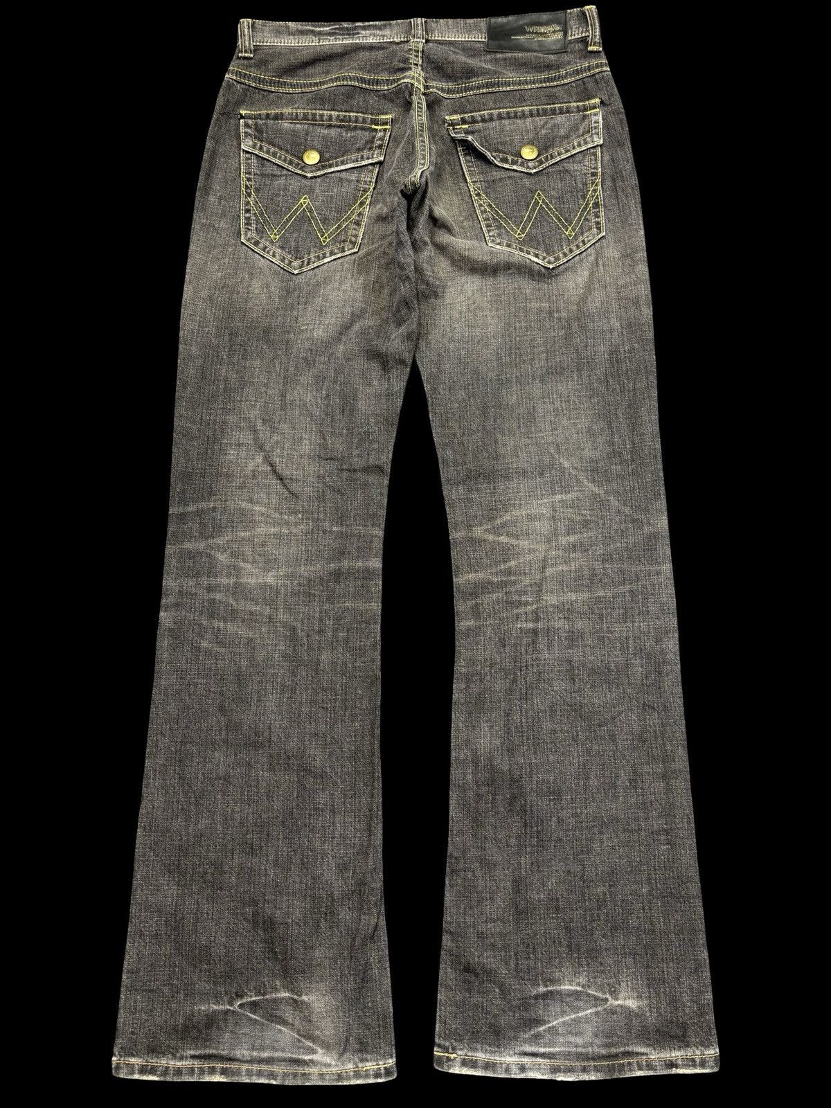 Wrangler 💥Flare💥Insane 90s Style Wrangler Mudwash Flare Denim F917 Size US 32 / EU 48 - 1 Thumbnail