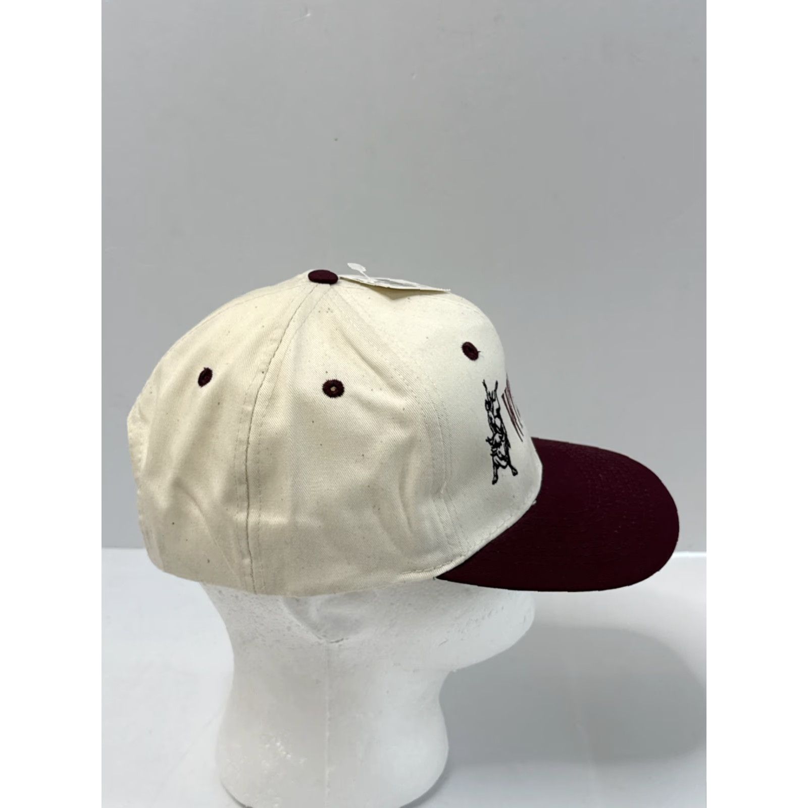 J Brand VINTAGE 90s Wyoming Cowboy Rodeo Western Snapback Hat American Grit Men One Size Cream Size ONE SIZE - 5 Thumbnail