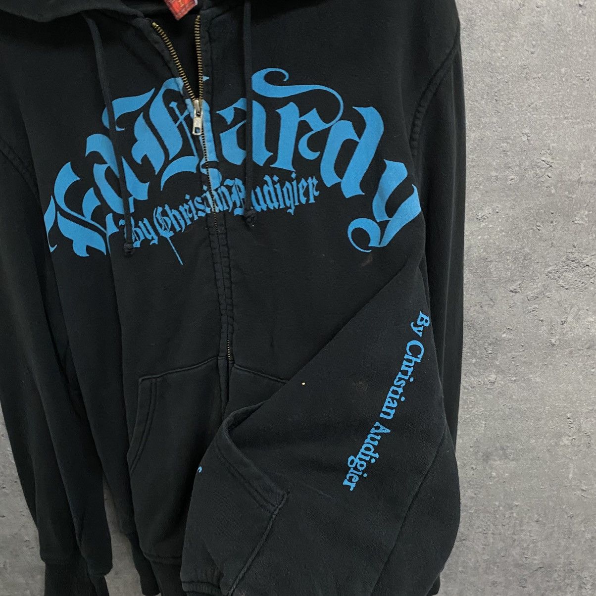 Ed Hardy VINTAGE Y2K ED HARDY ZIP HOODIE ALL OVER PRINTED Size US L / EU 52-54 / 3 - 8 Thumbnail