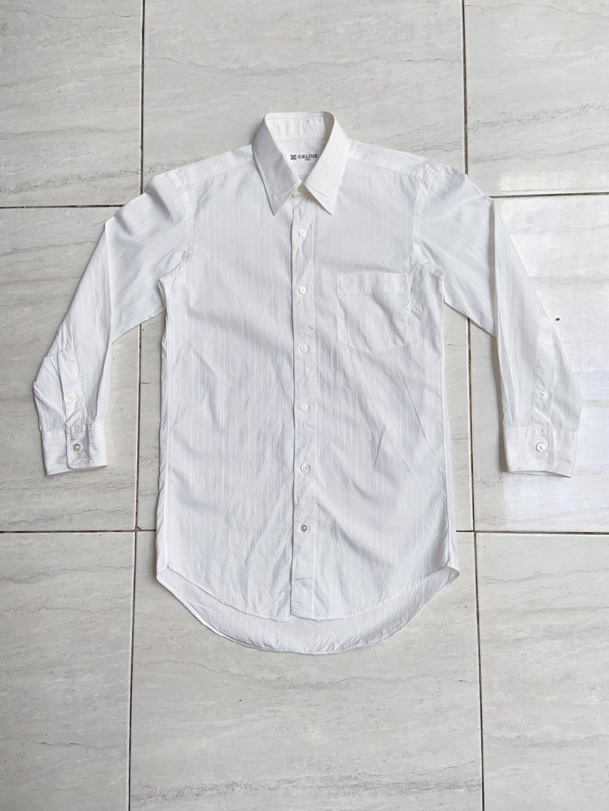 Celine CELINE PARIS White Shirt Size US XS / EU 42 / 0 - 6 Thumbnail