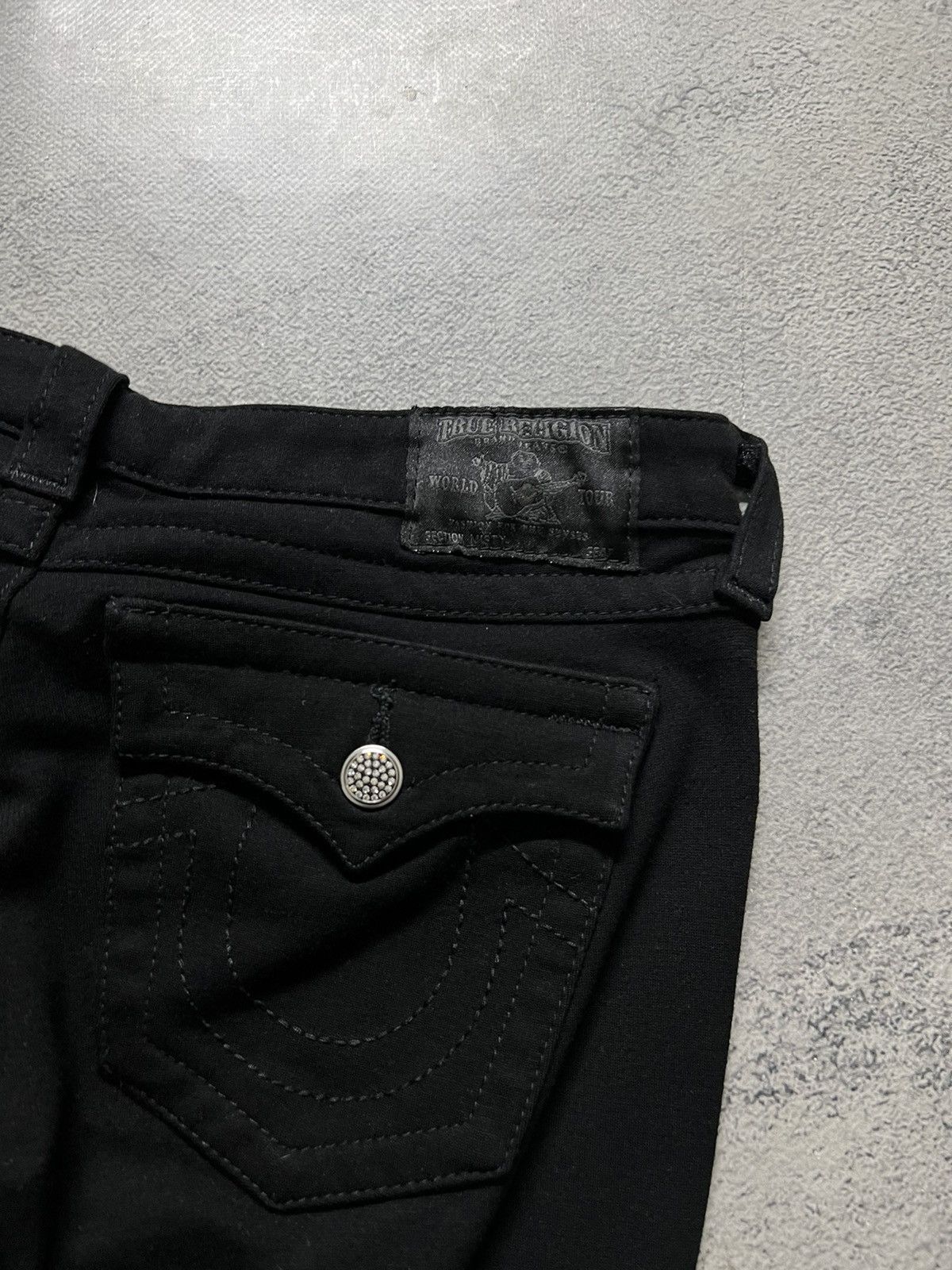 True Religion × Vintage Vintage Y2k True Religion USA Denim Jeans 00s Size 27" / US 4 / IT 40 - 5 Thumbnail
