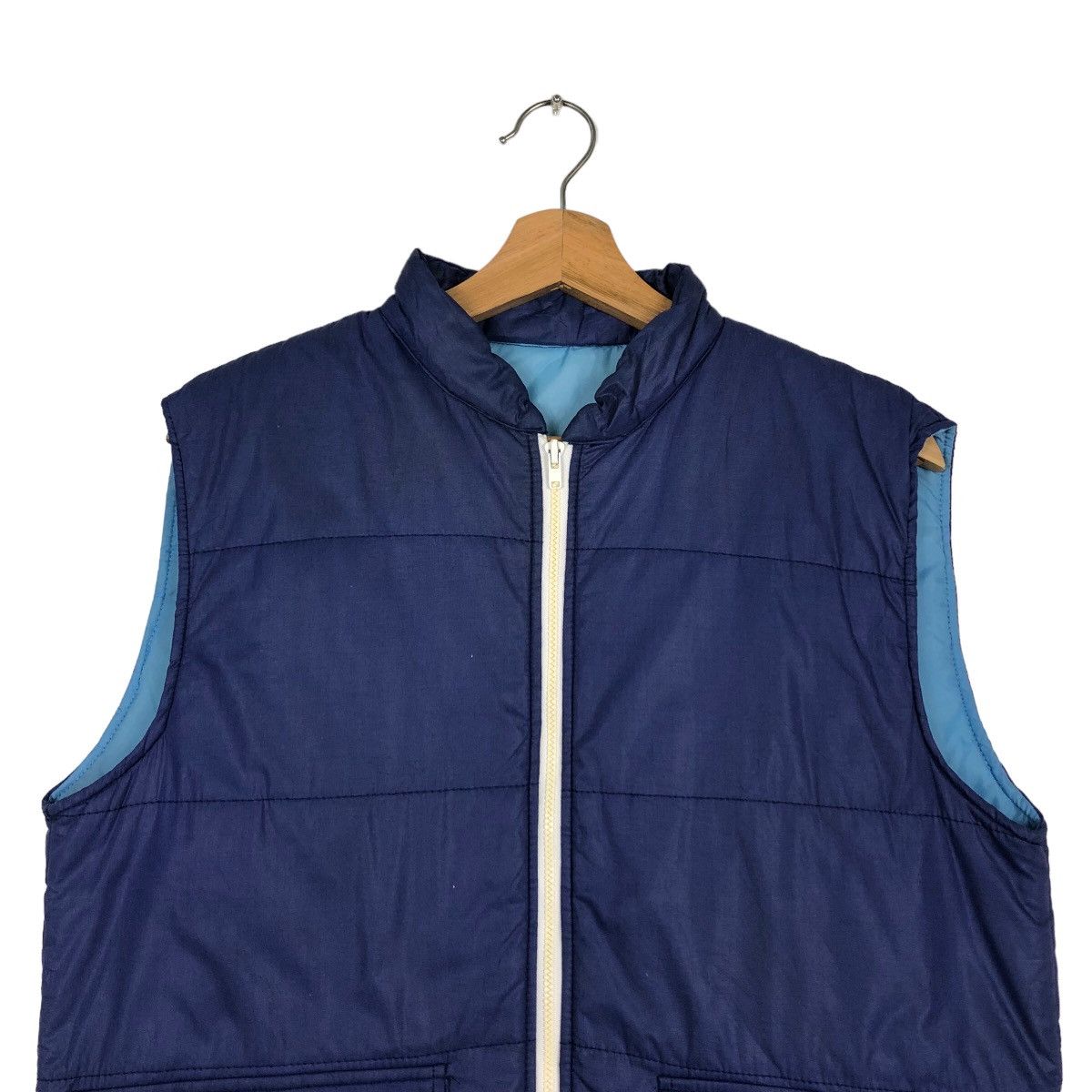 Japanese Brand 🔥Rare Puffer Down Vest Mitsubishi Electric Big Logo Work Size US M / EU 48-50 / 2 - 3 Thumbnail