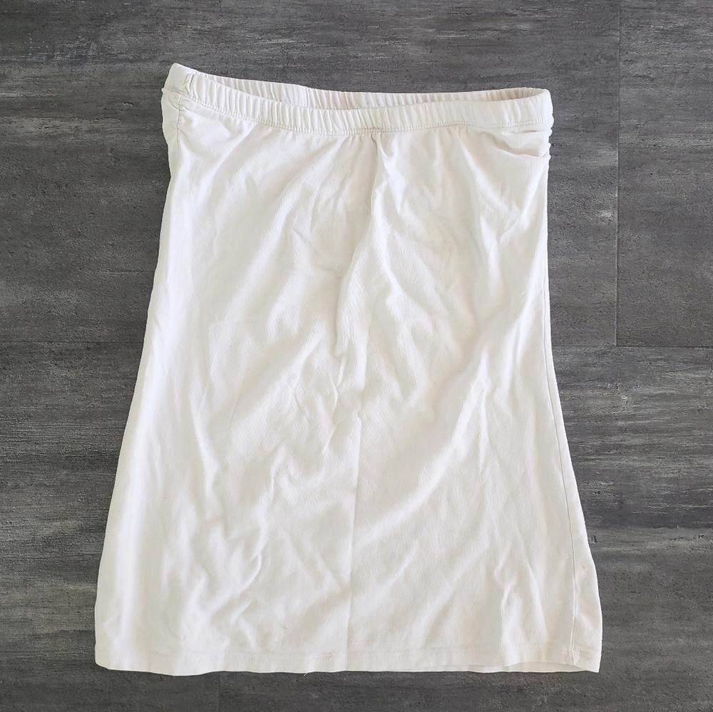 Designer White Classic Poetry Tube Top Size S / US 4 / IT 40 - 2 Thumbnail