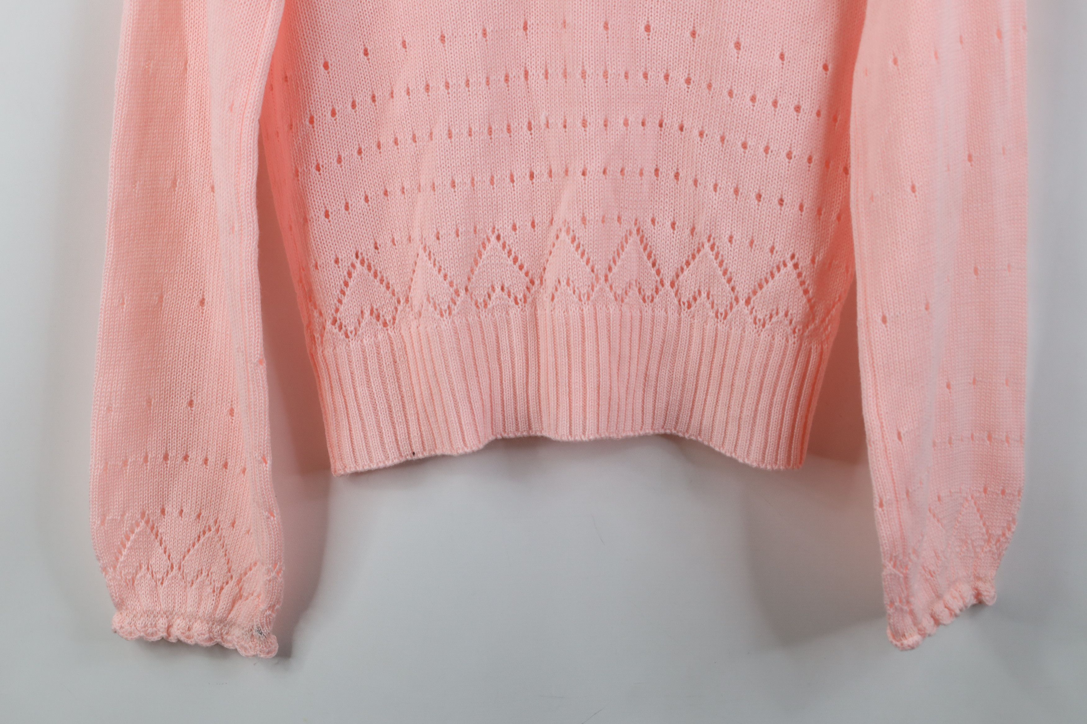 Vintage Vintage 70s Streetwear Babydoll Flared Sleeve Sweater Pink Size L / US 10 / IT 46 - 12 Thumbnail