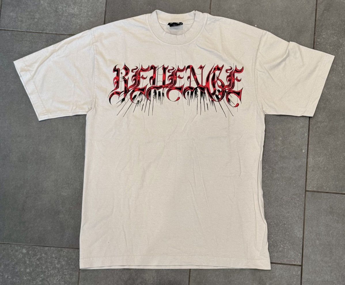 Revenge Revenge 'Cross And Thorn' Tee Cement Medium Size US M / EU 48-50 / 2 - 3 Thumbnail