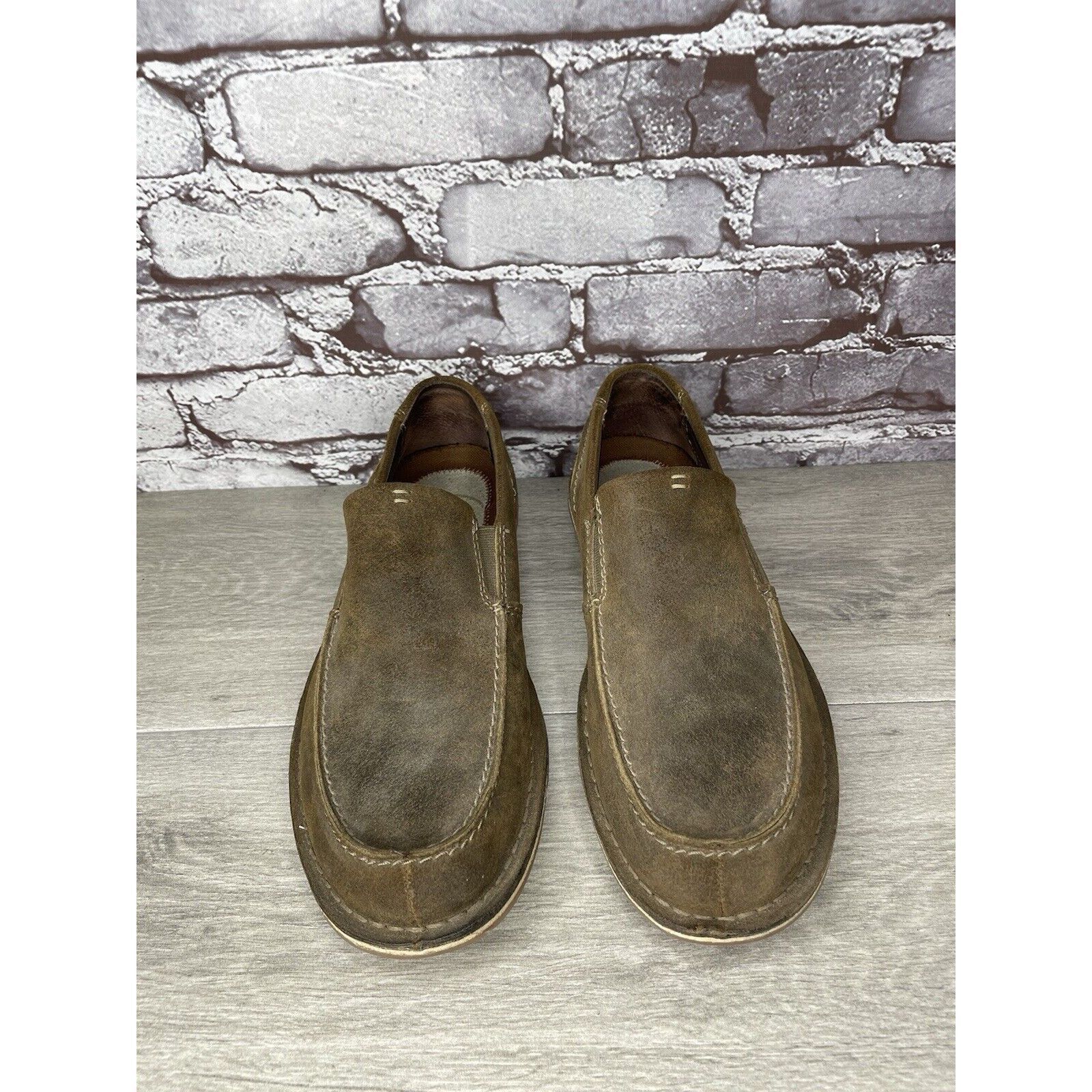 Clarks Clarks Est. 1825 Brown Suede Leather Slip On Loafers Shoes M Size US 9.5 / EU 42-43 - 2 Thumbnail