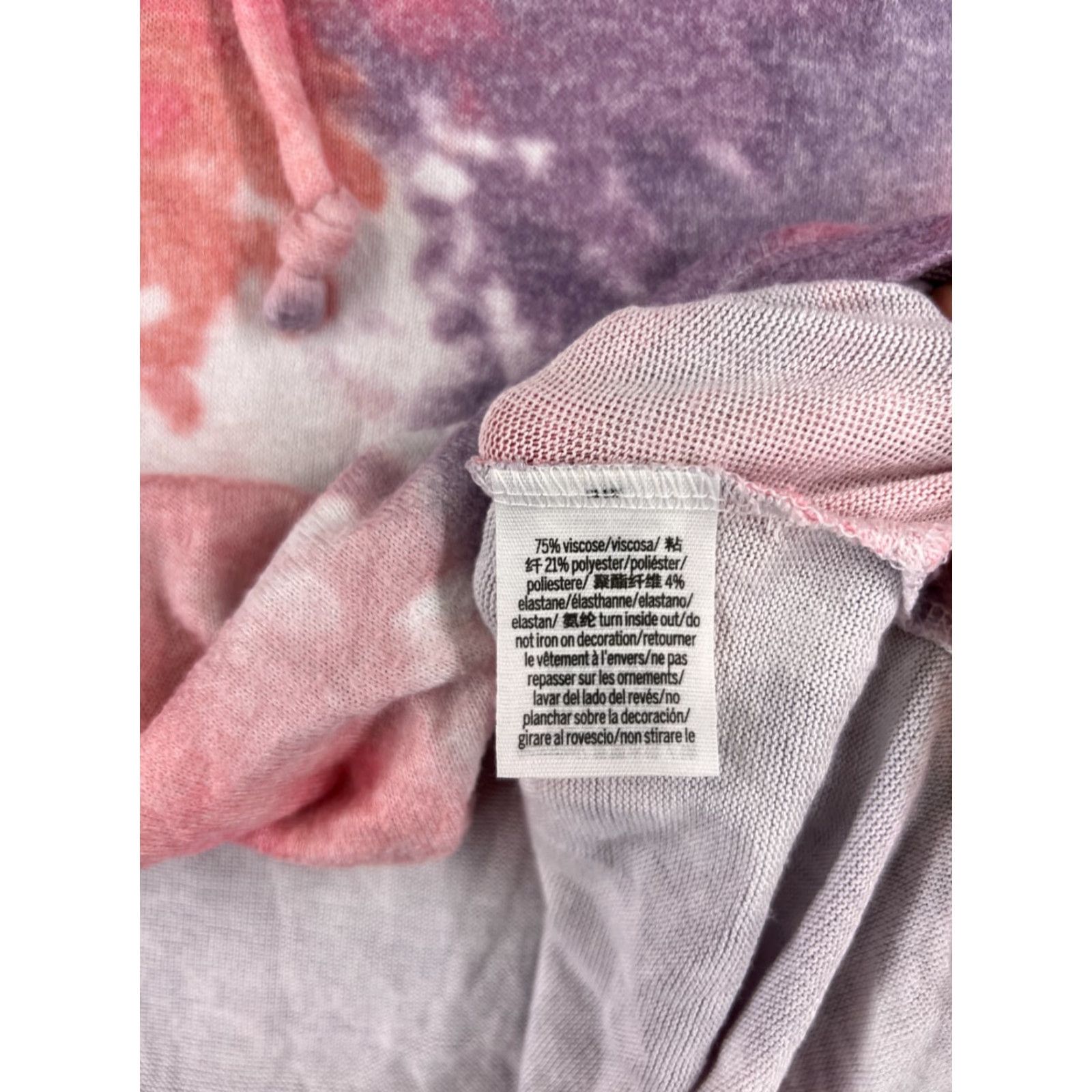 Victoria's Secret Victoria's Secret PINK Hoodie Women Small Pink Purple Tie Dye Pullover Hooded Jacket Zipper VSUS Visco se Size S / US 4 / IT 40 - 4 Thumbnail
