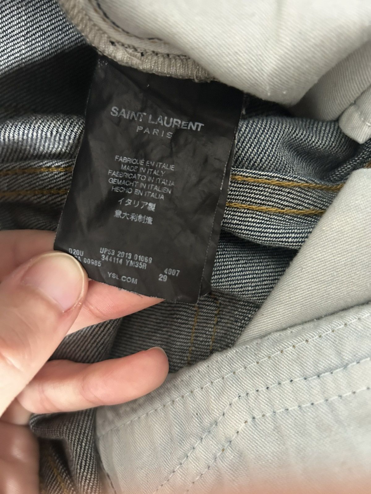 Saint Laurent Paris × Yves Saint Laurent YSL D01 M/SL-LW Size US 30 / EU 46 - 8 Thumbnail