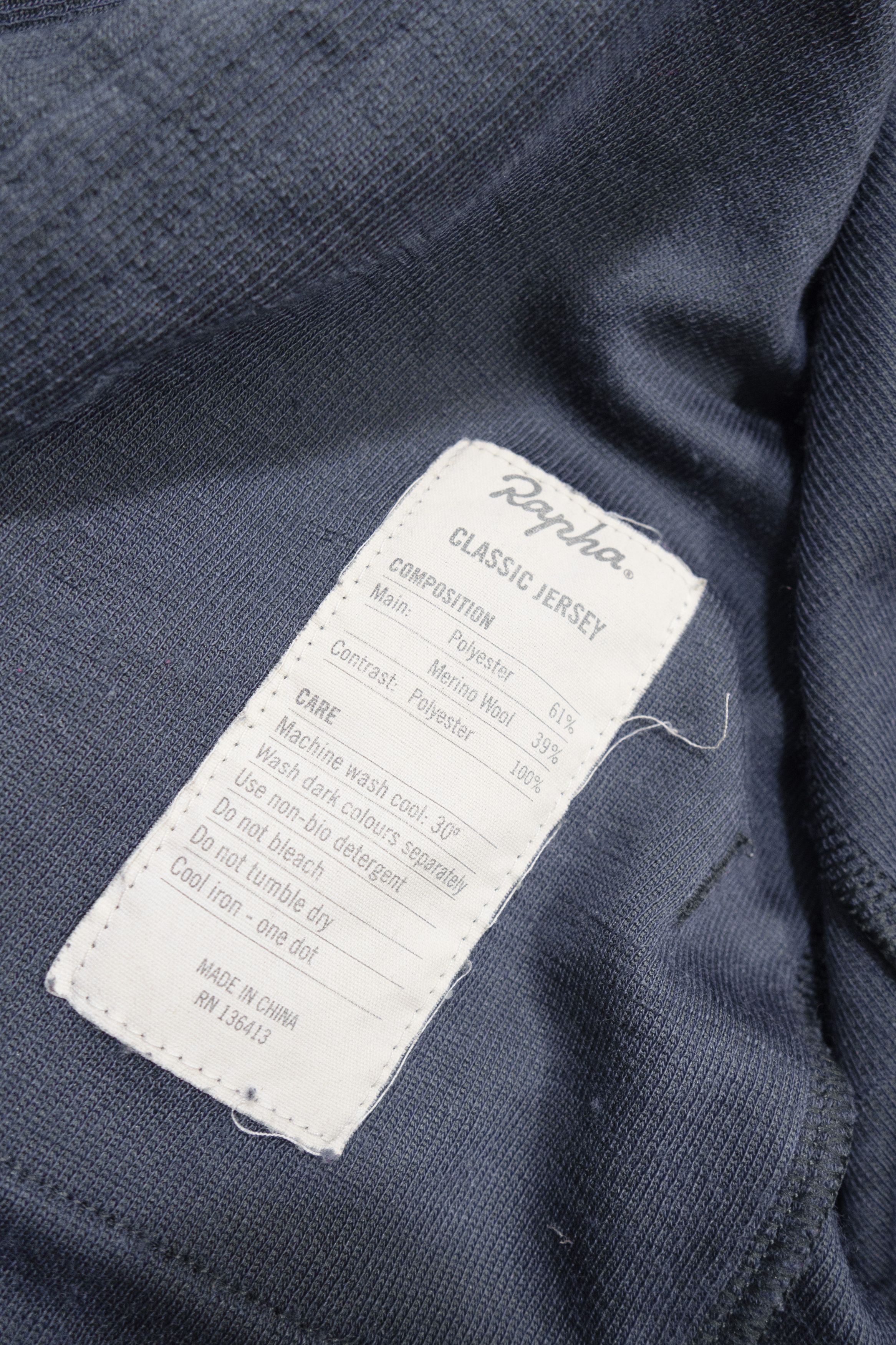 Rapha Classic Jersey Full Zip Cycling Polyester Wool Blend Size US M / EU 48-50 / 2 - 10 Thumbnail