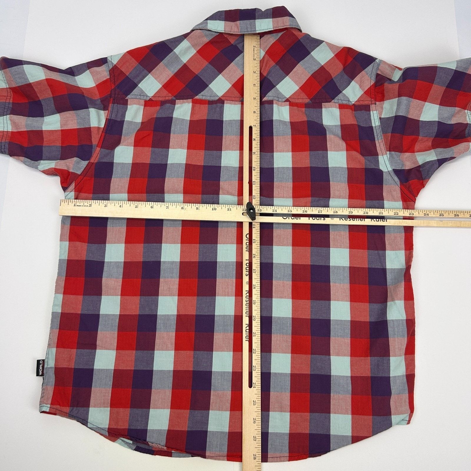 World Industries World Industries Button Front Shirt Red Check Plaid X-Large Size US XL / EU 56 / 4 - 7 Thumbnail