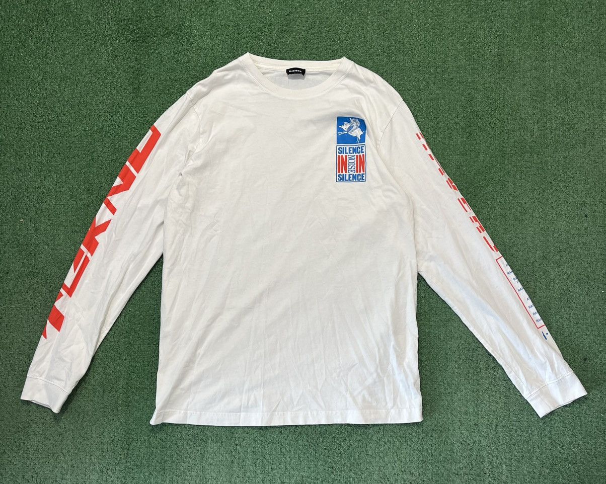 Diesel × Vintage Diesel Tokyo Longsleeve White Size US L / EU 52-54 / 3 - 2 Thumbnail