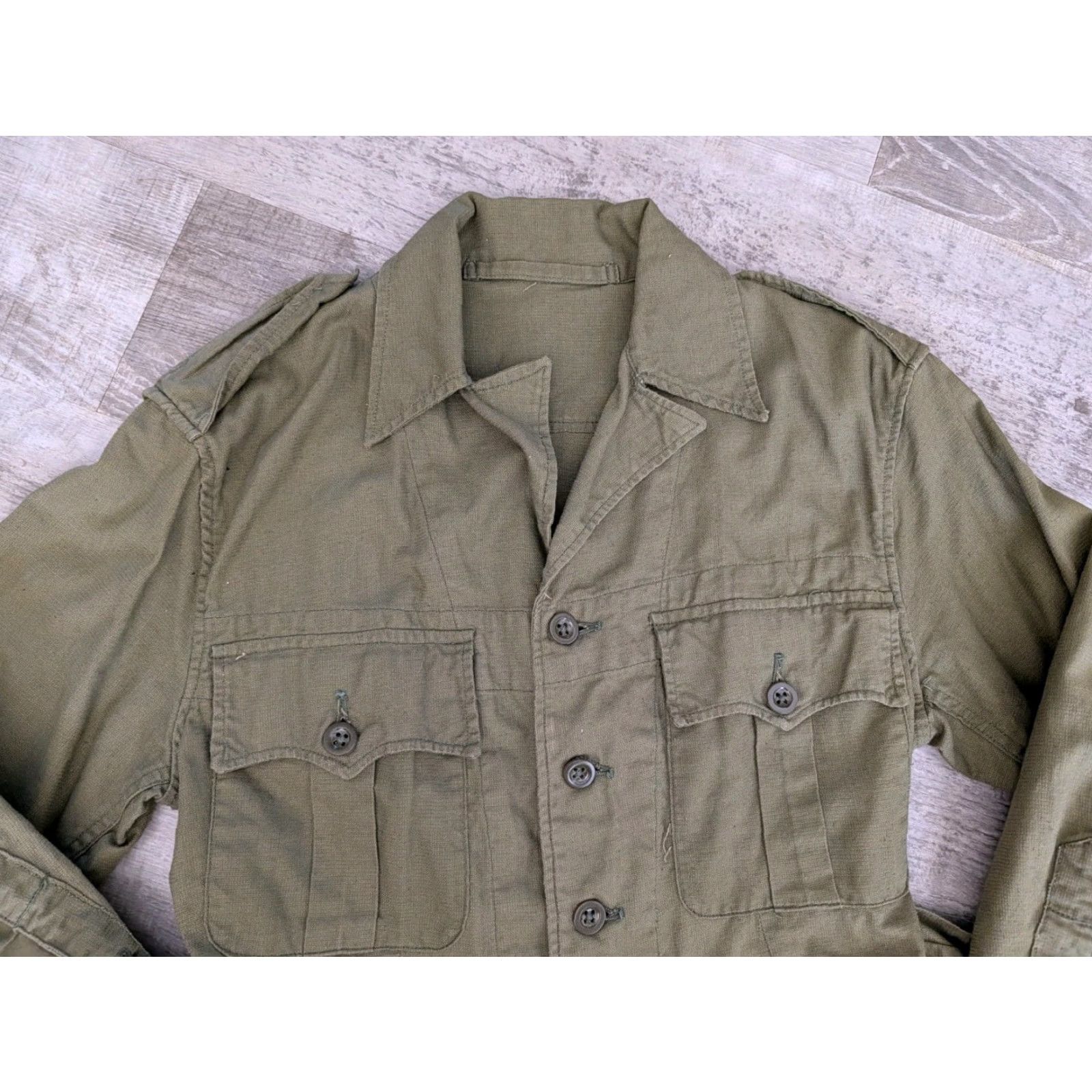 CO VINTAGE H.S. Stanton & Co British Army Jacket Size 1 Green Military Coat 1950 Casual Unisex Size US XS / EU 42 / 0 - 4 Thumbnail