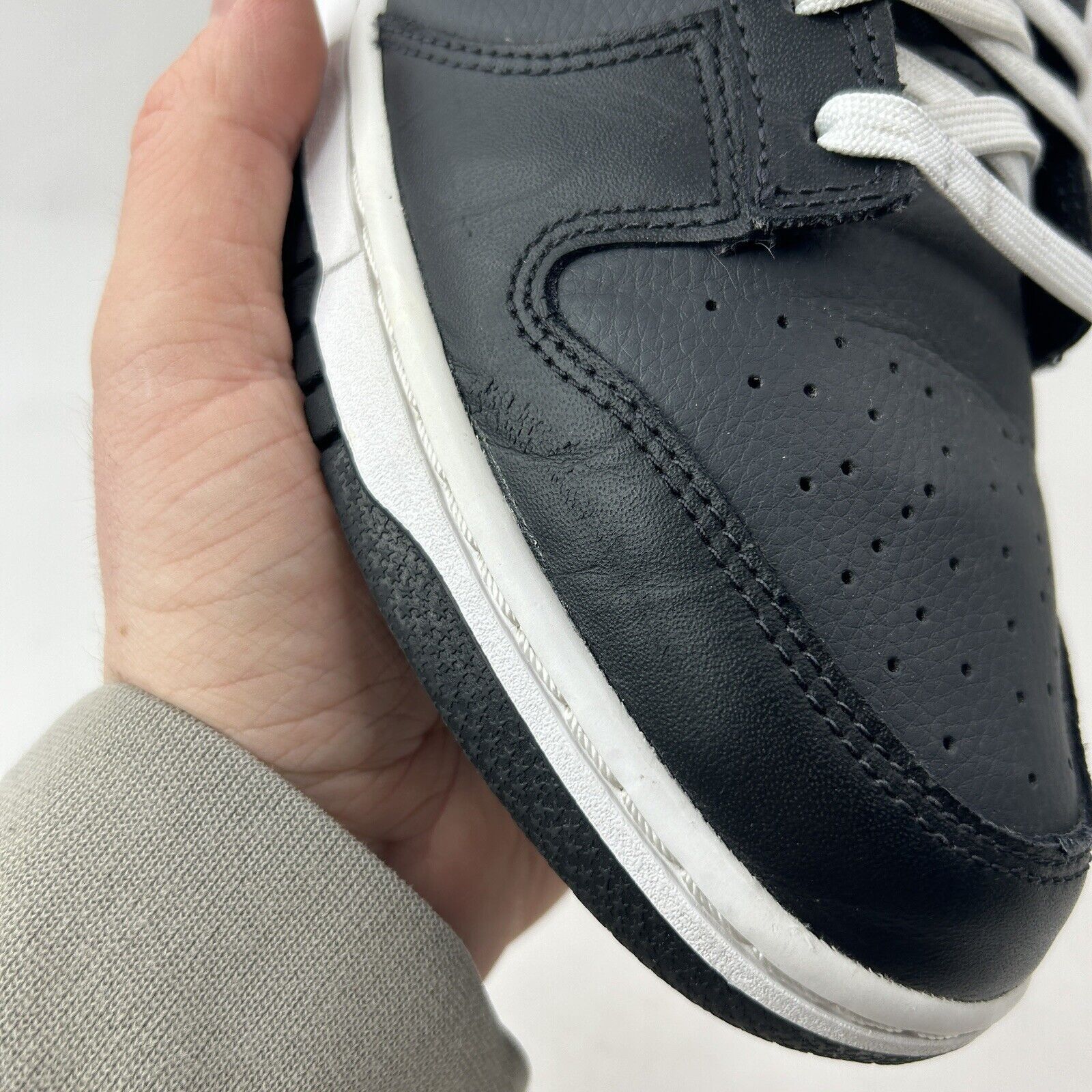 Nike Nike Dunk Low Retro “Black Panda/Off-Noir White” 2024 Size US 10 / EU 43 - 9 Thumbnail