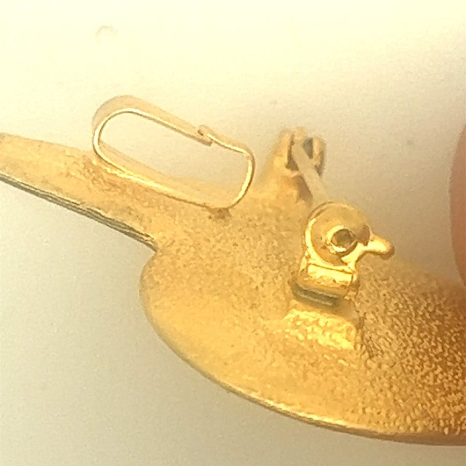 & Other Stories Vintage Signed - Nava Segev Double Heart Two Tone Brooch Pin Size ONE SIZE - 3 Thumbnail