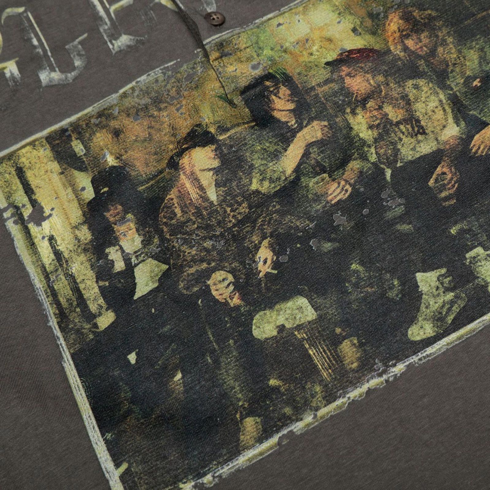 Other Faded Black Cotton Layered Graphic Tee, Long Sleeve T-Shirt Size US L / EU 52-54 / 3 - 6 Thumbnail