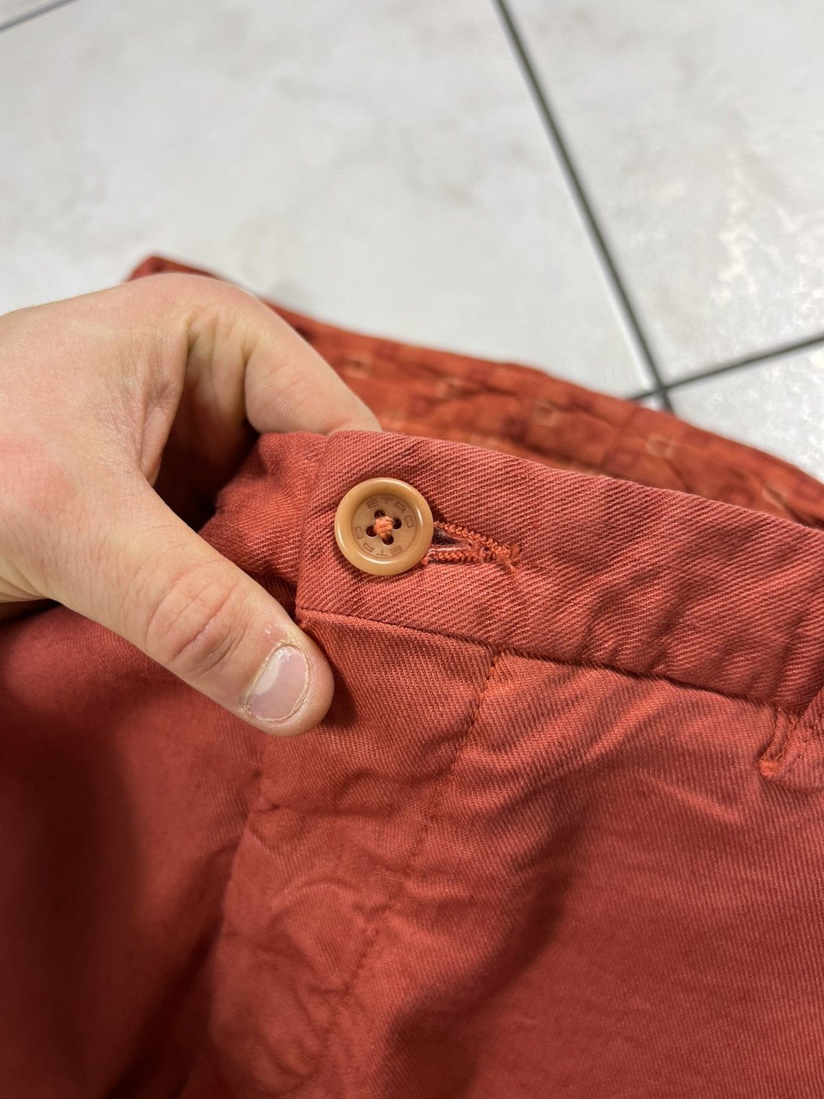 Etro Etro Milano casual linen cotton chino orange trousers Size US 34 / EU 50 - 11 Thumbnail