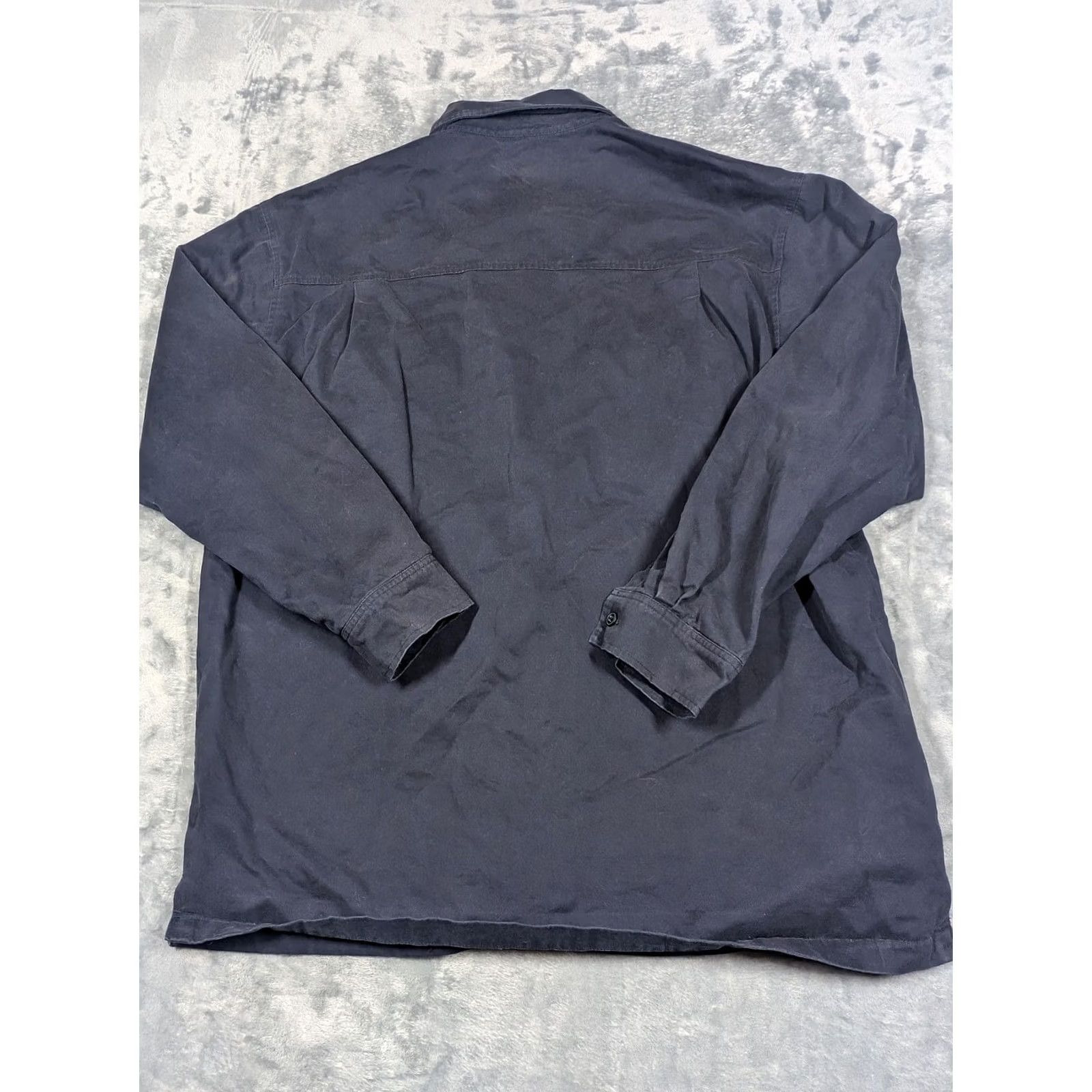 Chaps Chaps Ralph Lauren Shirt Mens Large Blue Lined Cotton Button Down Shacket Pocket Size US L / EU 52-54 / 3 - 7 Thumbnail